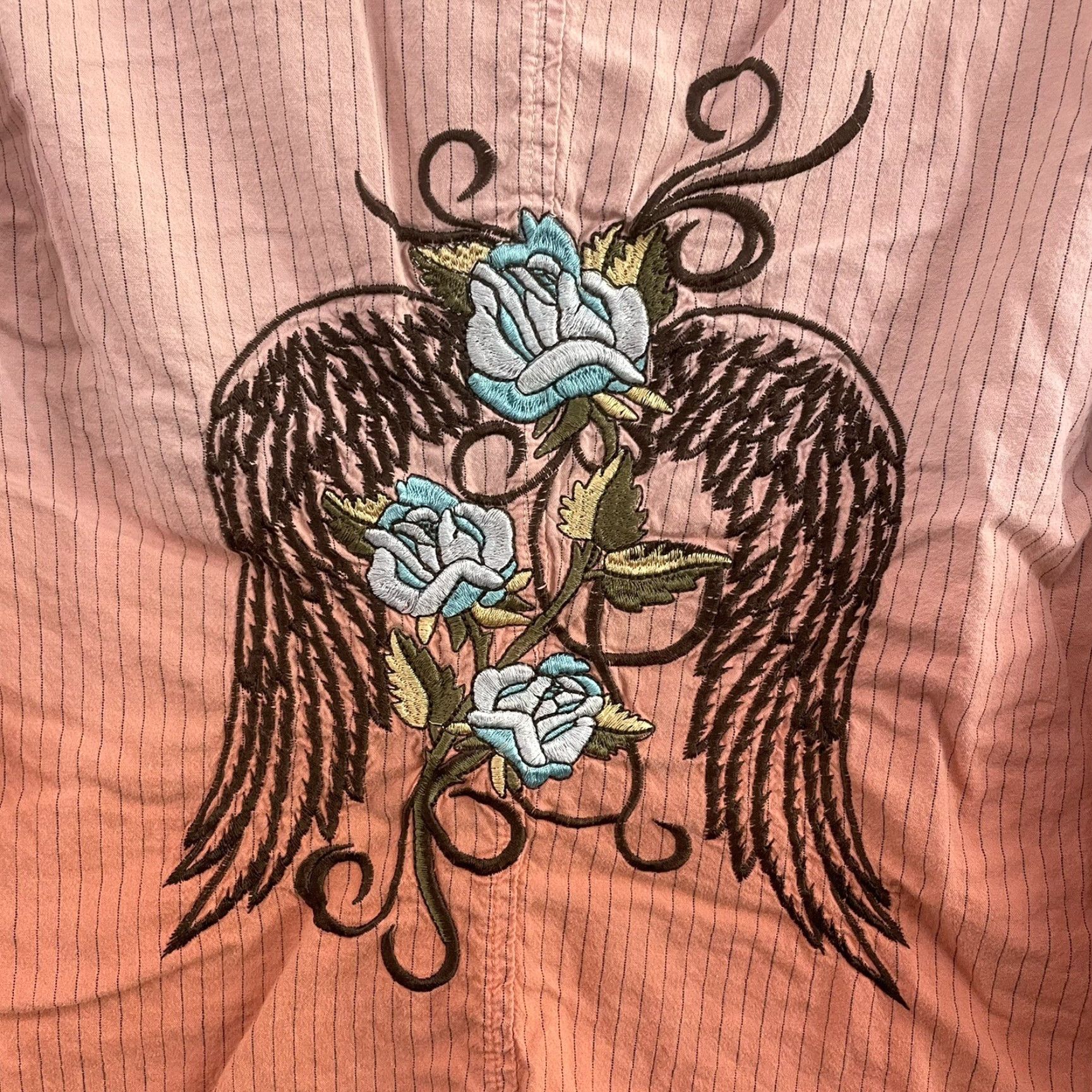 Pinko Y2K Vintage Top Button Blouse Pink Large Boho Fairy Cyber Grunge Whimsigoth Shirt Womens L Size L / US 10 / IT 46 - 4 Thumbnail