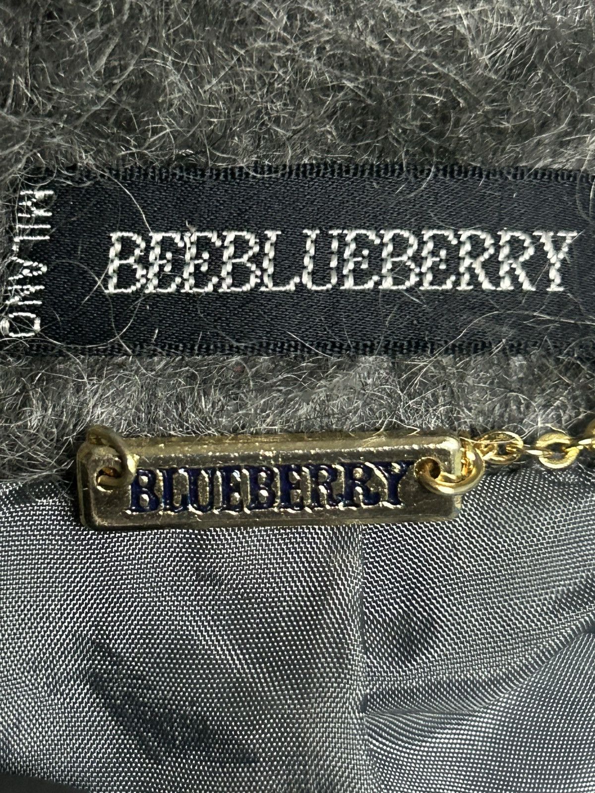Japanese Brand 🔥🔥 BLUEBERRY FAUX FUR COAT Size US S / EU 44-46 / 1 - 6 Thumbnail