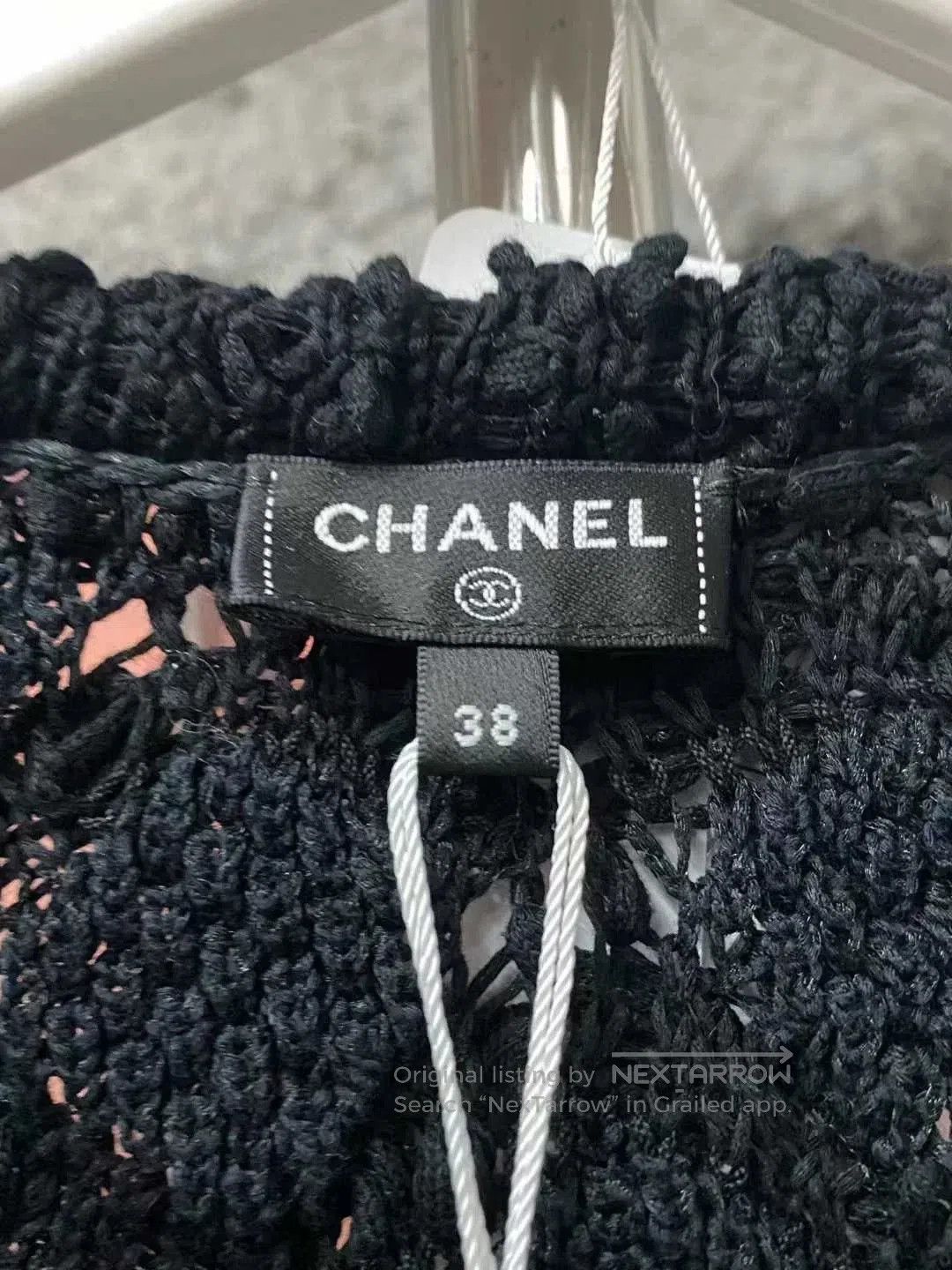 Chanel Chanel Black Woven Cardigan Sweater. Size M / US 6-8 / IT 42-44 - 5 Thumbnail