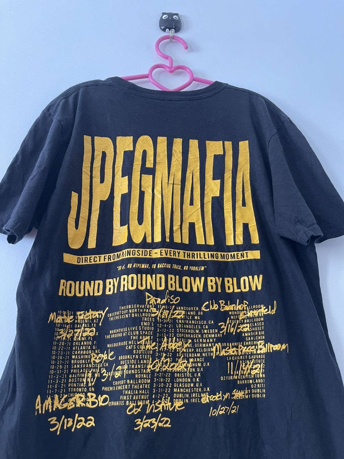 Band Tees Rare JPEGMAFIA Round by Round Blow by Blow Tour Tee Size US M / EU 48-50 / 2 - 4 Thumbnail
