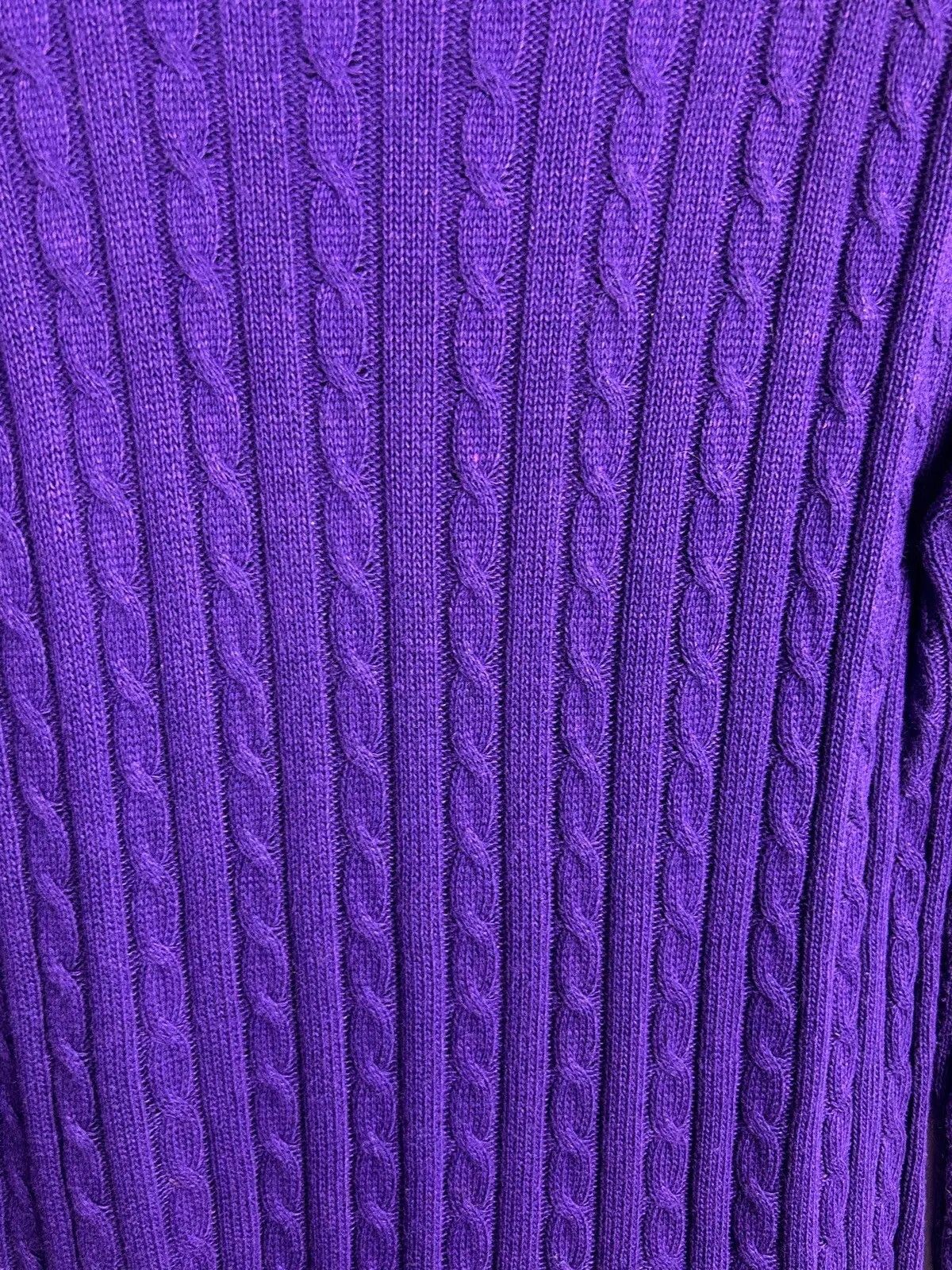 Polo Ralph Lauren Vintage Lauren By Ralph Lauren Cable Knit Wool Sweater Size M / US 6-8 / IT 42-44 - 5 Thumbnail