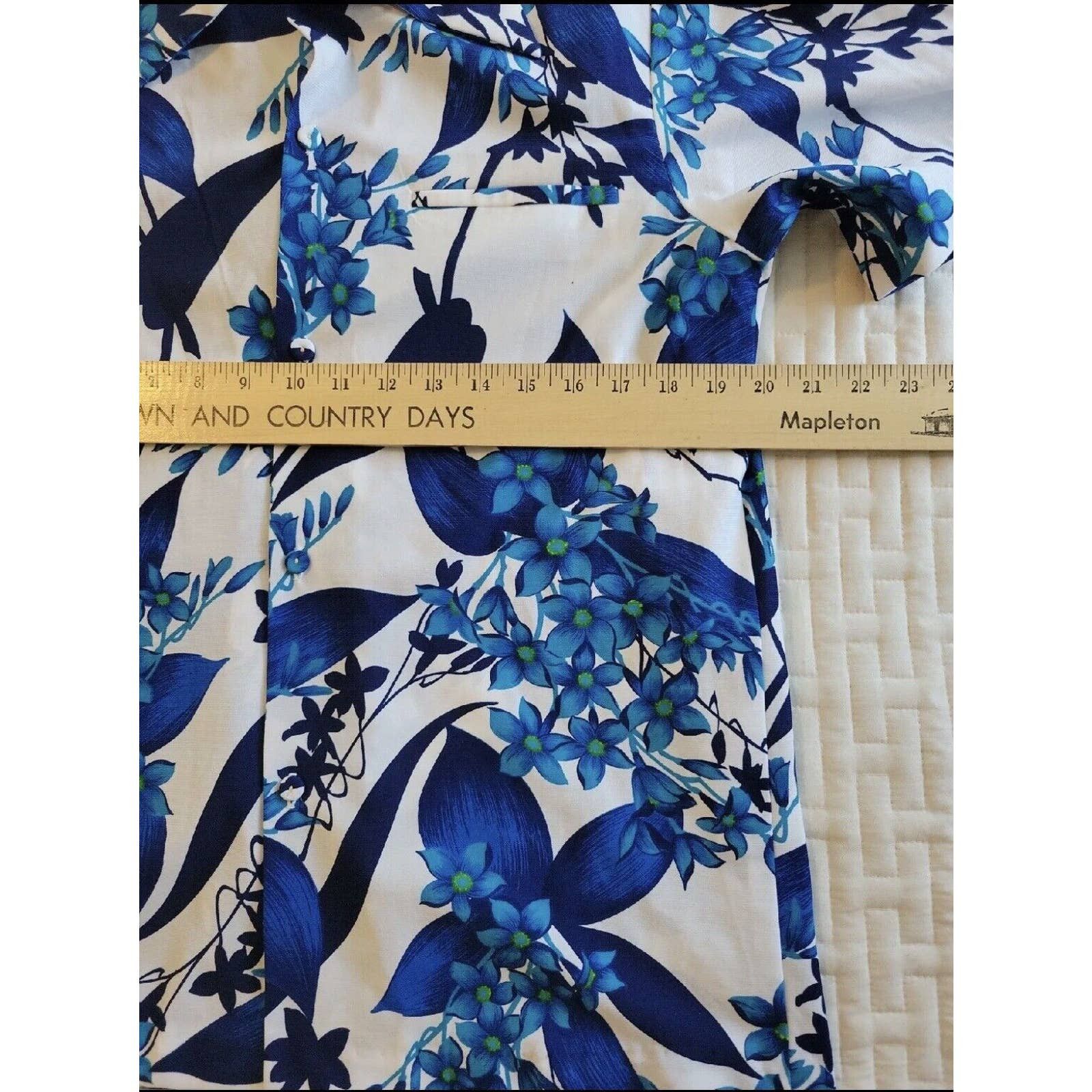 Other Hawaii Nei Honolulu VTG Mens M Blue Polyester Hawaiian Shirt Size US M / EU 48-50 / 2 - 3 Thumbnail