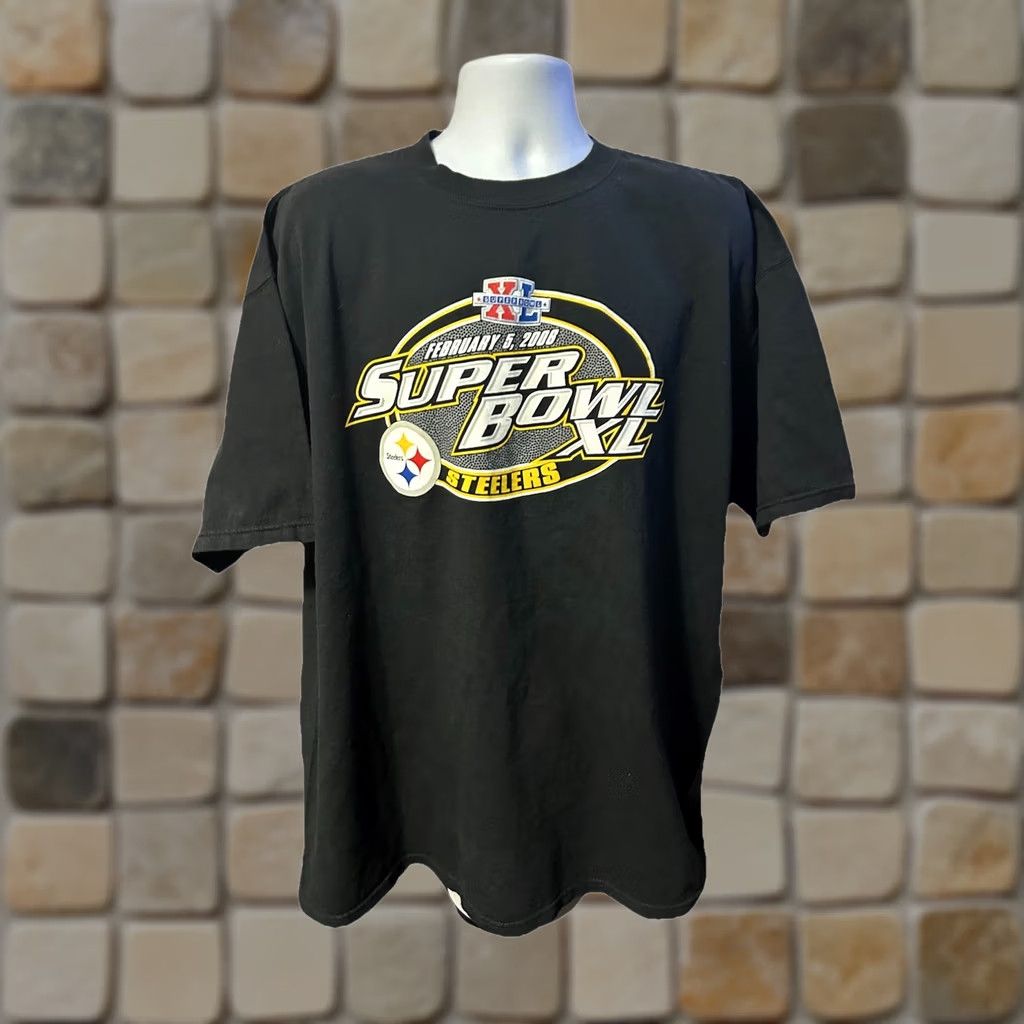 Lee VINTAGE Steelers T-Shirt Lee 2006 2XL Black Short Sleeve Men Shirt 2XL Football NFL Football Shirt Mens Steelers Shirt Size US XXL / EU 58 / 5 - 1 Thumbnail