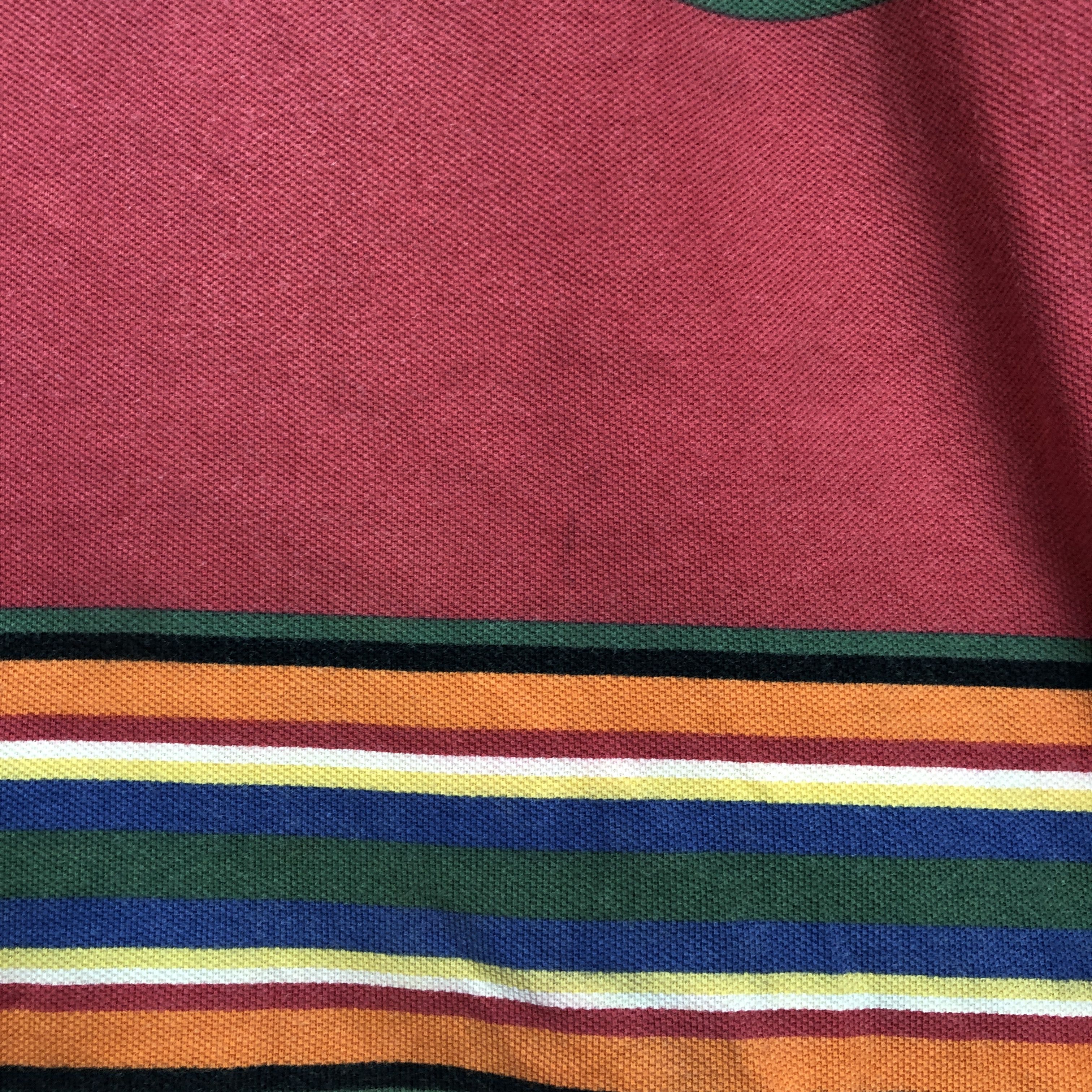 Polo Ralph Lauren 90s Vintage POLO RALPH LAUREN Stripe T Shirt #1518/AZ Size US L / EU 52-54 / 3 - 6 Thumbnail