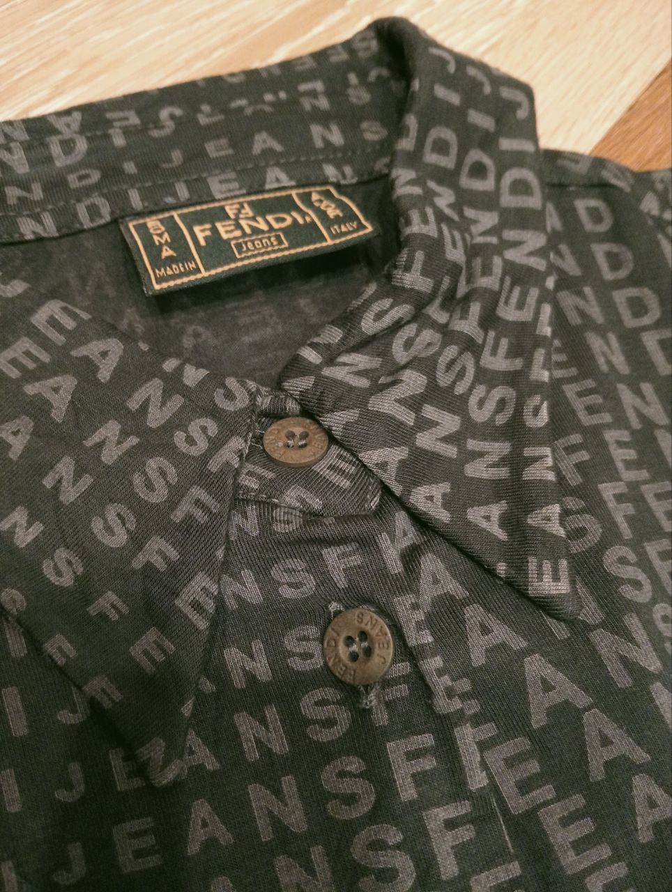 Fendi VINTAGE FENDI MONOGRAM SHIRT - SIZE 40 Size S / US 4 / IT 40 - 4 Thumbnail