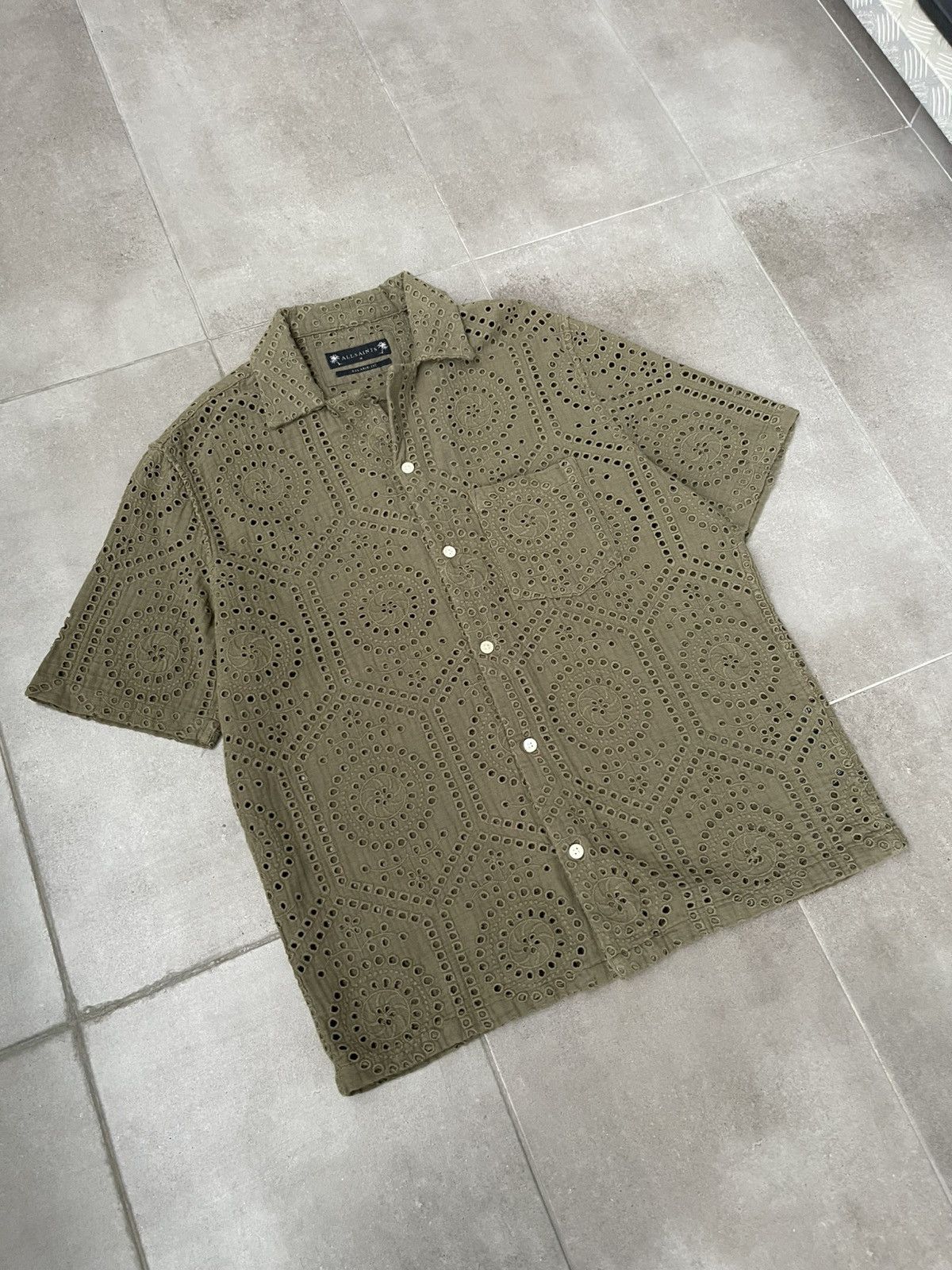 Allsaints !DS! SS23 Allsaints Pueblo SS Laser Swamp Green Shirt Size US M / EU 48-50 / 2 - 8 Thumbnail