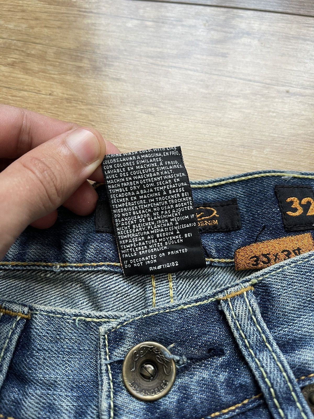 Ed Hardy Ed Hardy Vintage Snakes Denim Washed Jeans 90s Size US 32 / EU 48 - 15 Thumbnail