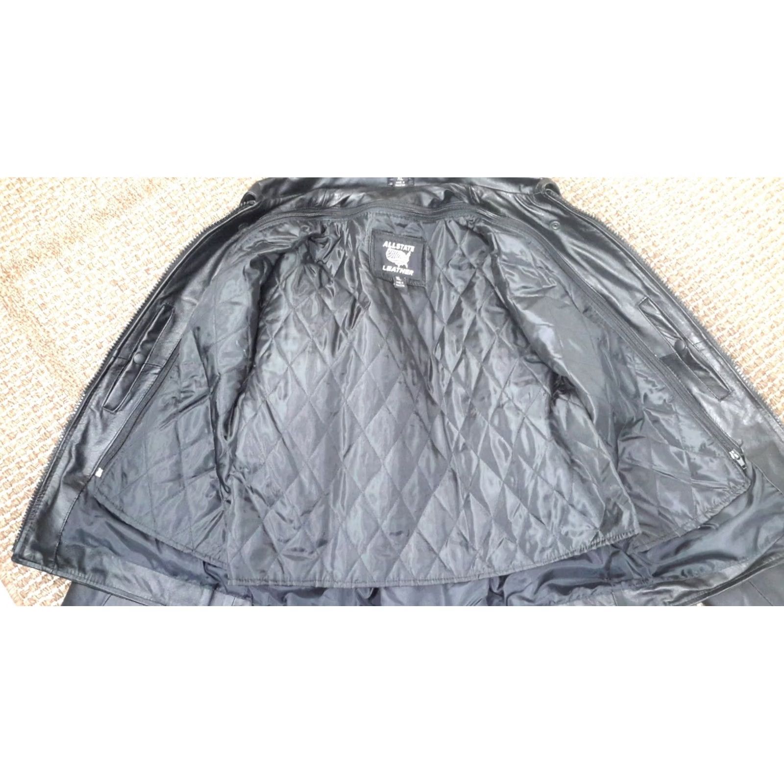 B Sides VINTAGE Leather motorcycle biker womens XL black NWT braided leather jacket with zip out liner side laces Women Motorcycle Jacket Mens? Size XL / US 12-14 / IT 48-50 - 6 Thumbnail