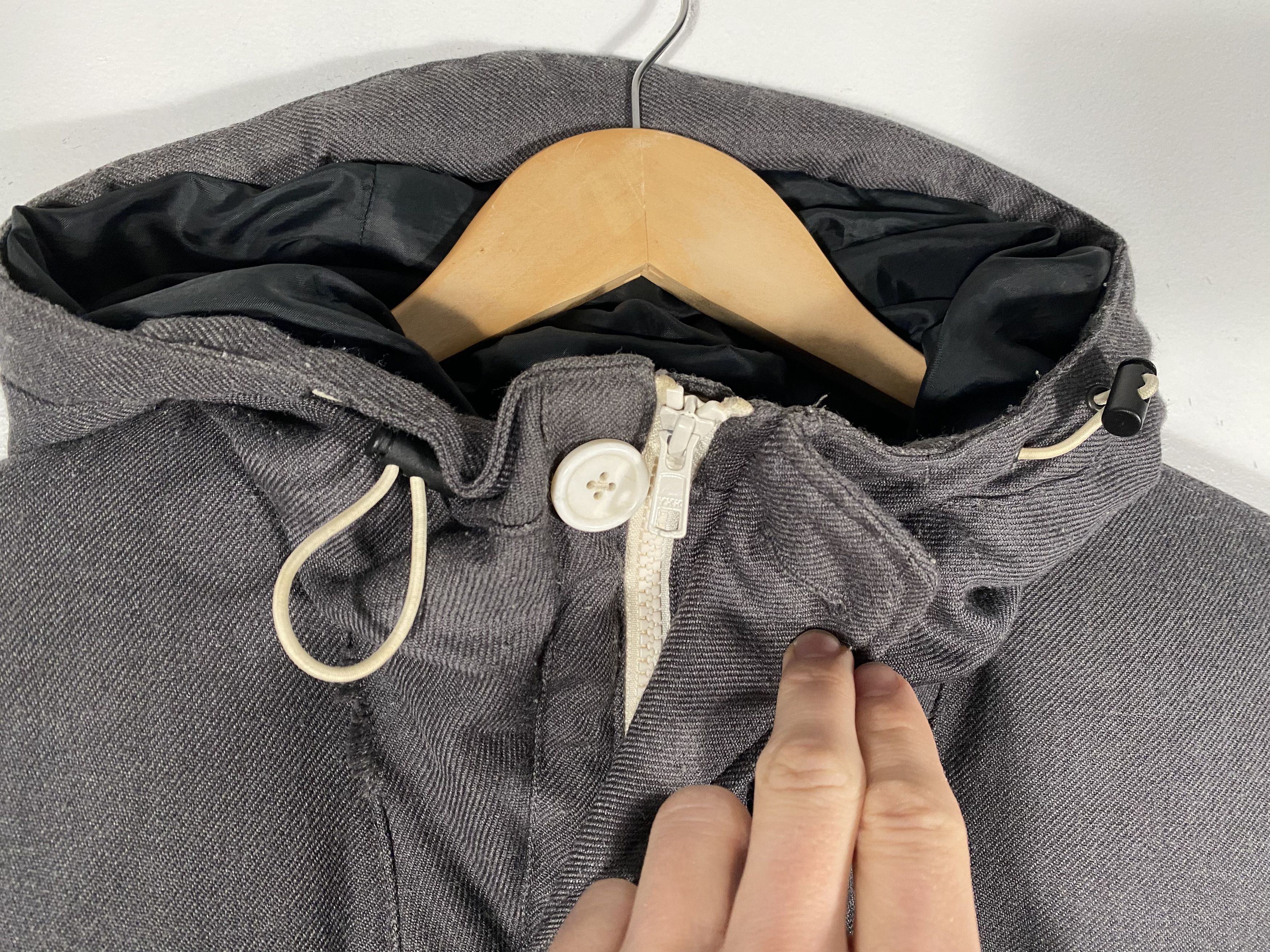 Beams Plus Beams Button Up Wool Utility Puffer Parka Gray mens Size US M / EU 48-50 / 2 - 5 Thumbnail