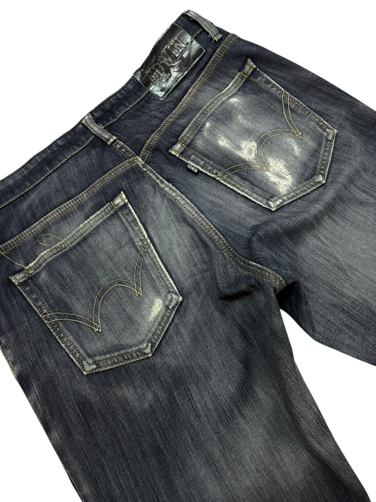 Edwin Vtg Edwin Japan 503 Distressed Jeans Size US 32 / EU 48 - 6 Thumbnail