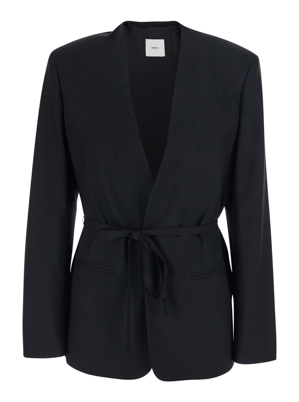 Grifoni BLACK JACKET with Front Closure and Side Pockets in Tech Fabric for Women Size M / US 6-8 / IT 42-44 - 1 Thumbnail
