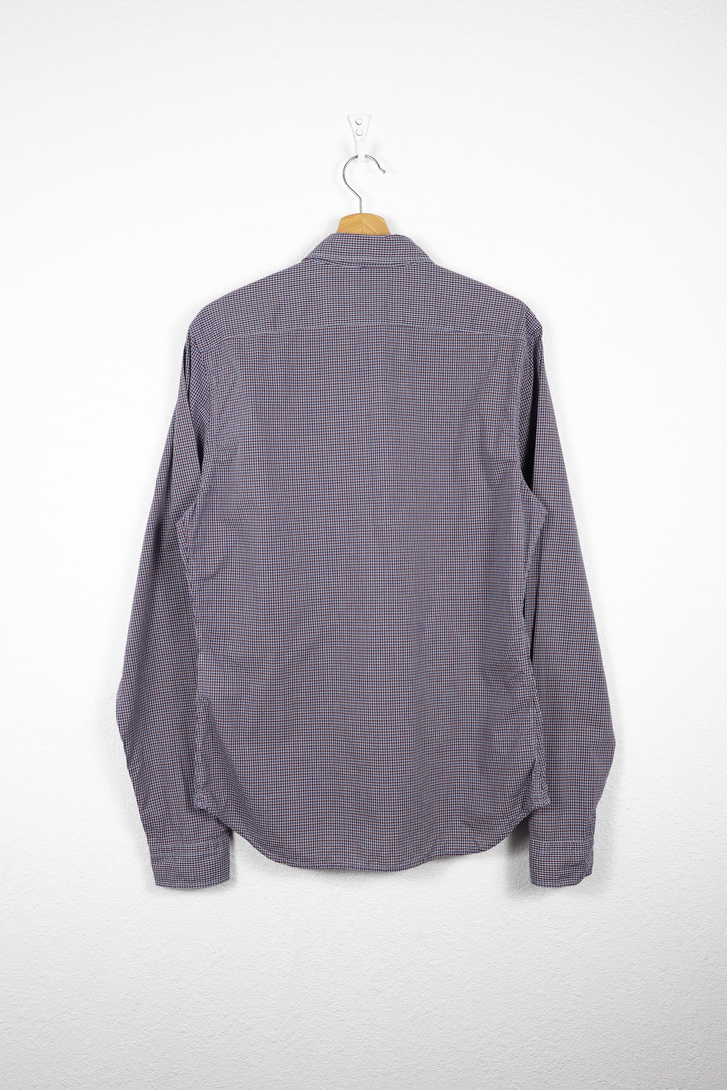 Prada Prada Red Rubber Logo Multicolor Check Shirt Size US M / EU 48-50 / 2 - 8 Thumbnail