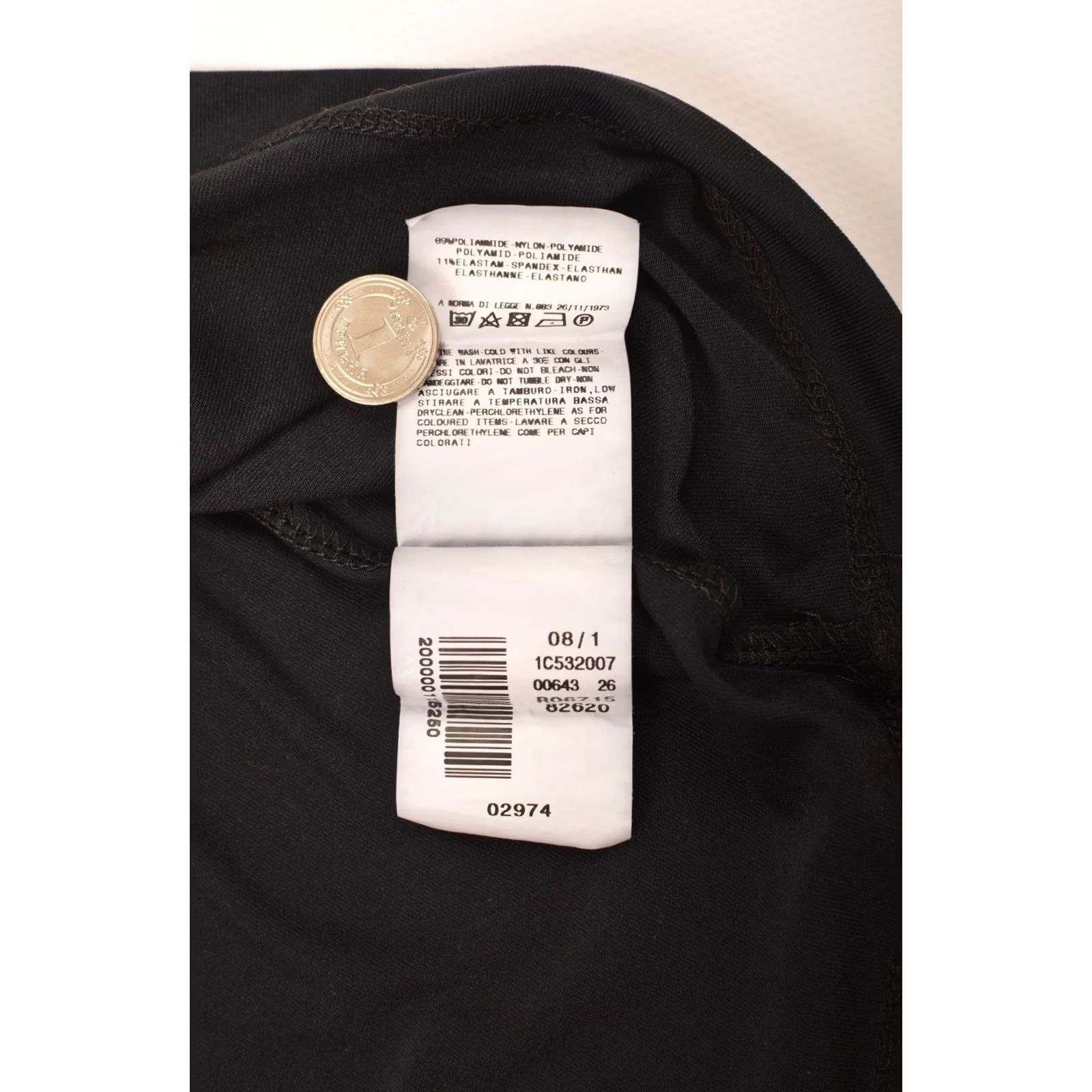 Just Cavalli Just Cavalli Vintage Nylon Blend Black T-Shirt Tee 1C532007 Size 42 Womens Size M / US 6-8 / IT 42-44 - 4 Thumbnail