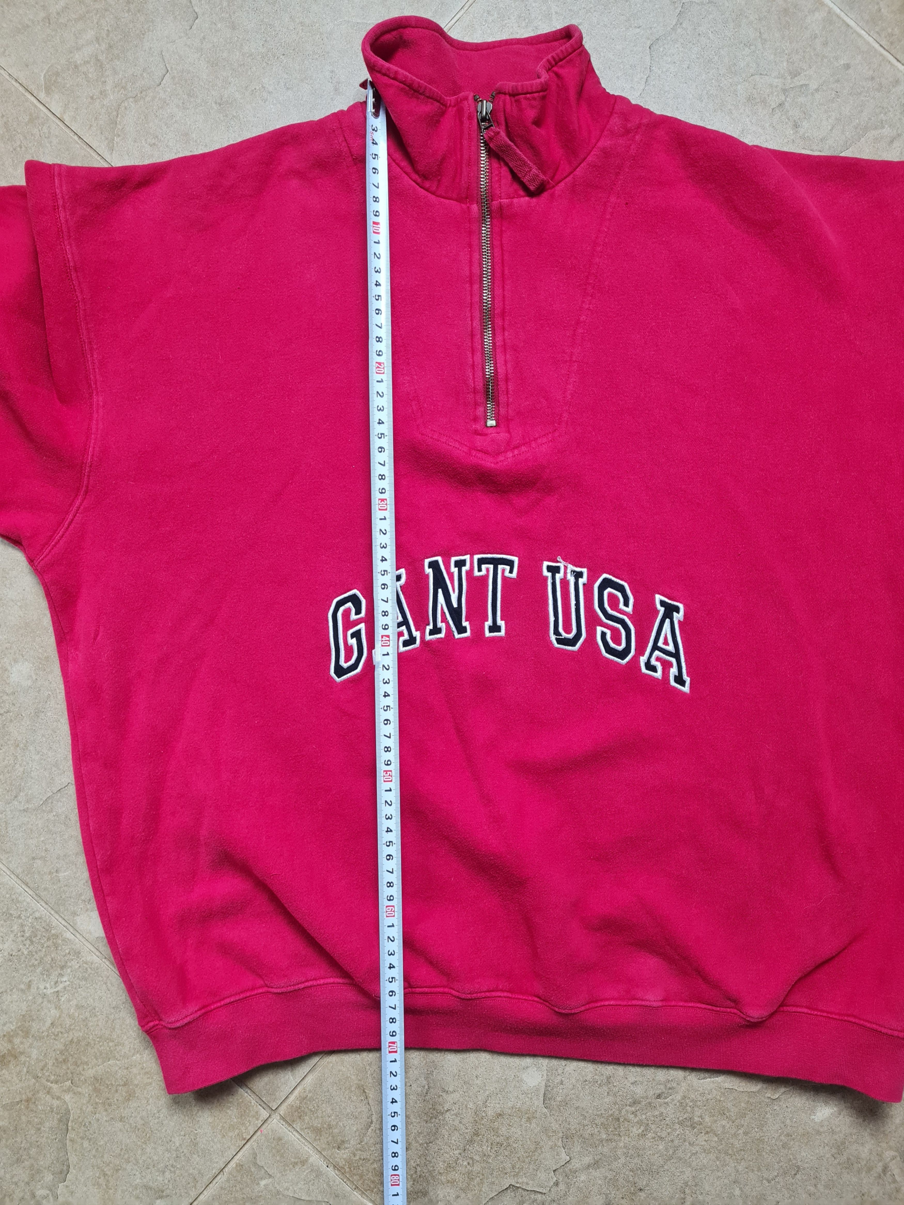 Gant Gant USA Embroidered Big Spellout Gant Streetwear Half Zip Size US XL / EU 56 / 4 - 9 Thumbnail