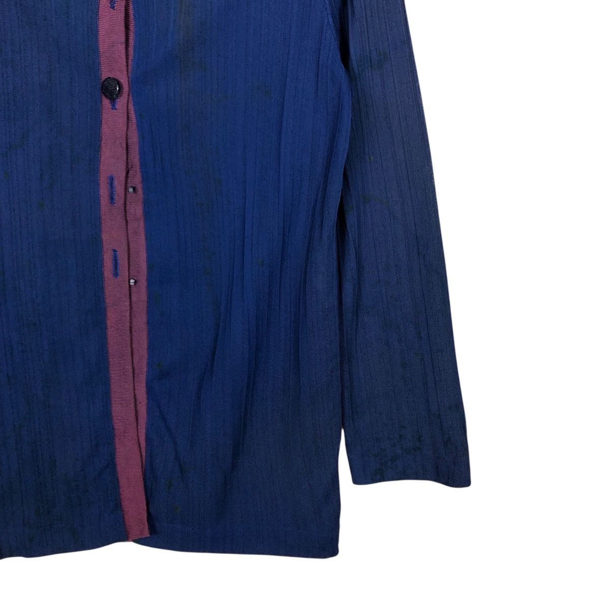 Yves Saint Laurent Vintage Indigo Woven Tunic Shirt Yves Saint Laurent Size M / US 6-8 / IT 42-44 - 6 Thumbnail