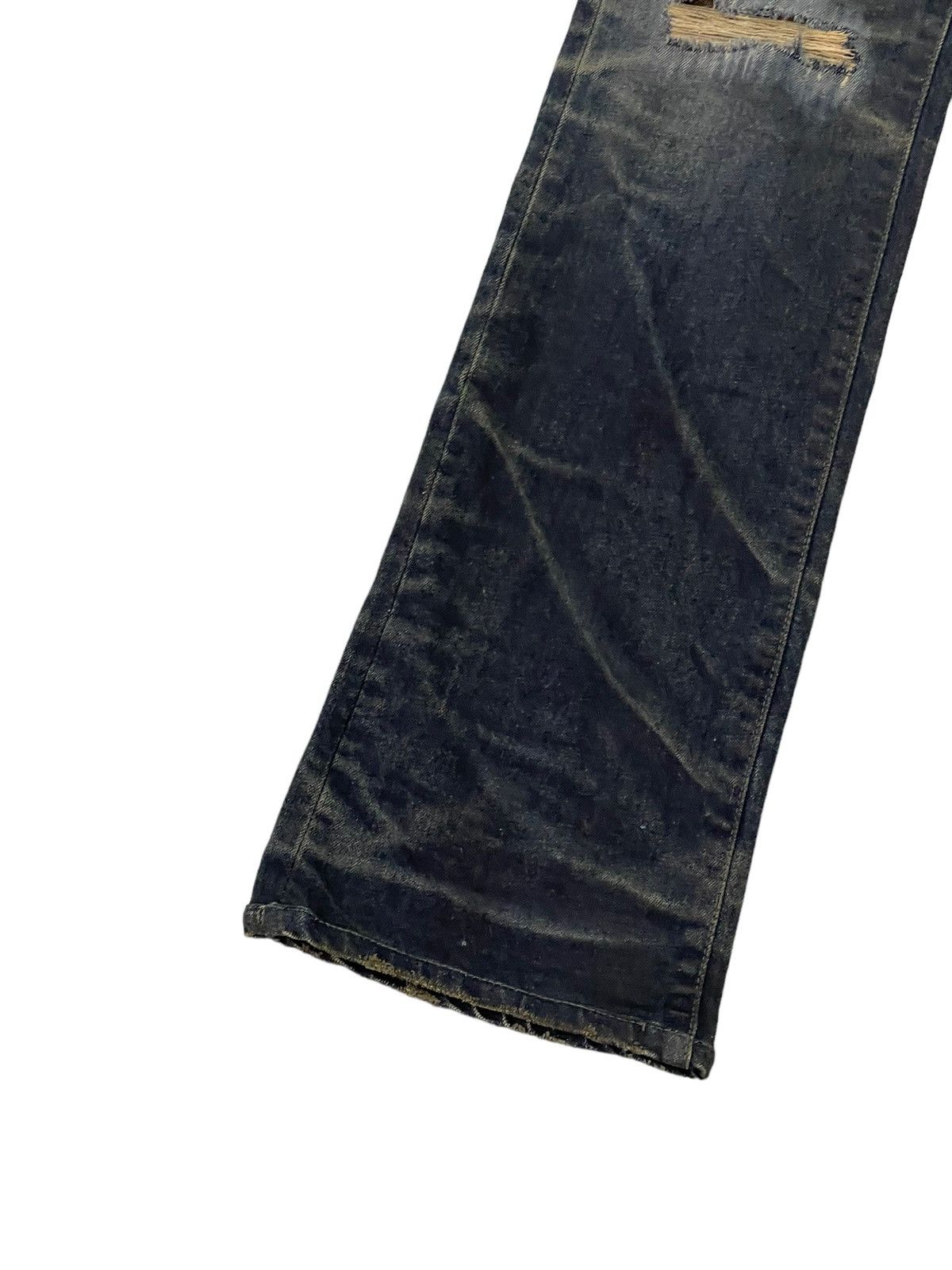 Japanese Brand Flare Jeans Slim AVH Distress Stretch Boot Cut 6🟦4 Size US 30 / EU 46 - 5 Thumbnail