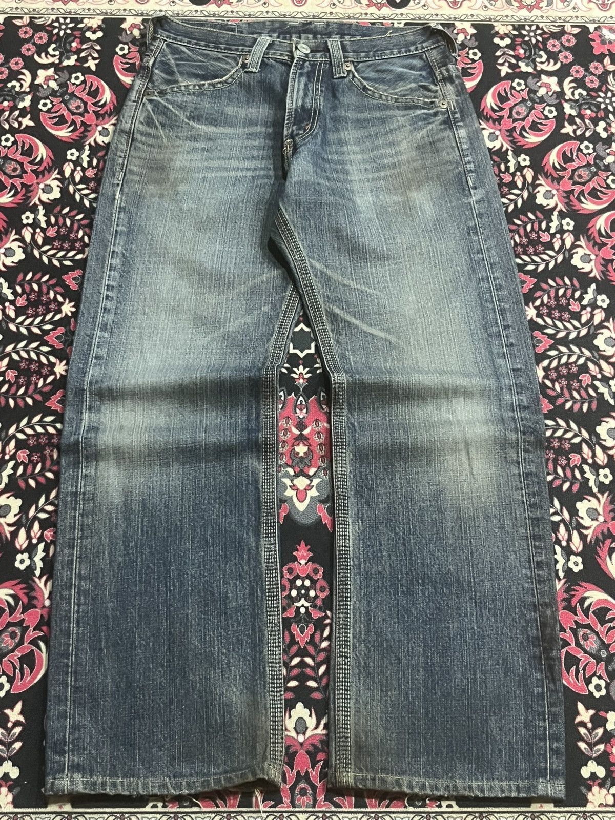 Japanese Brand Vintage Japanese Brand Bobson Cheesking Blue Faded Jeans Size US 29 - 1 Thumbnail