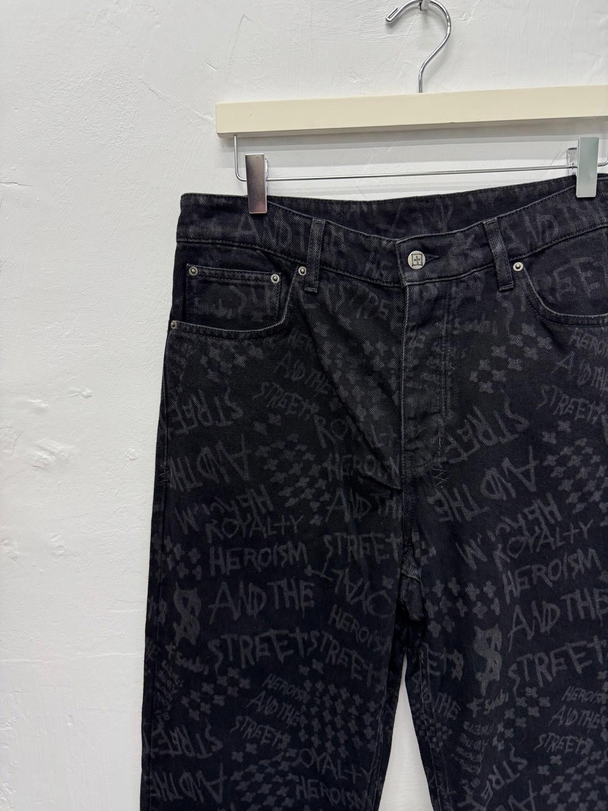 Ksubi new Ksubi mens denim jeans anti k black heroism print 32 Size US 32 / EU 48 - 4 Thumbnail