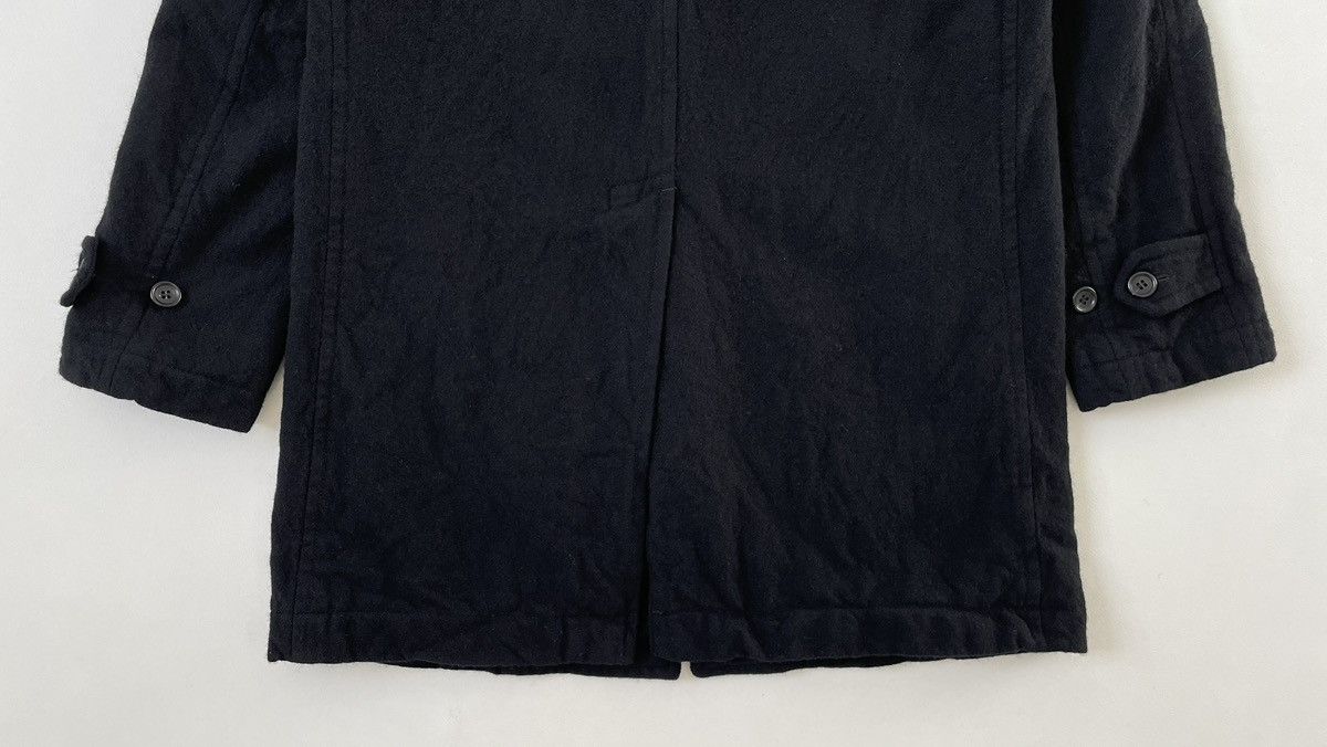 Comme des Garcons Homme Deux A/W 19 Black Brushed Wool Overcoat Size US L / EU 52-54 / 3 - 19 Thumbnail