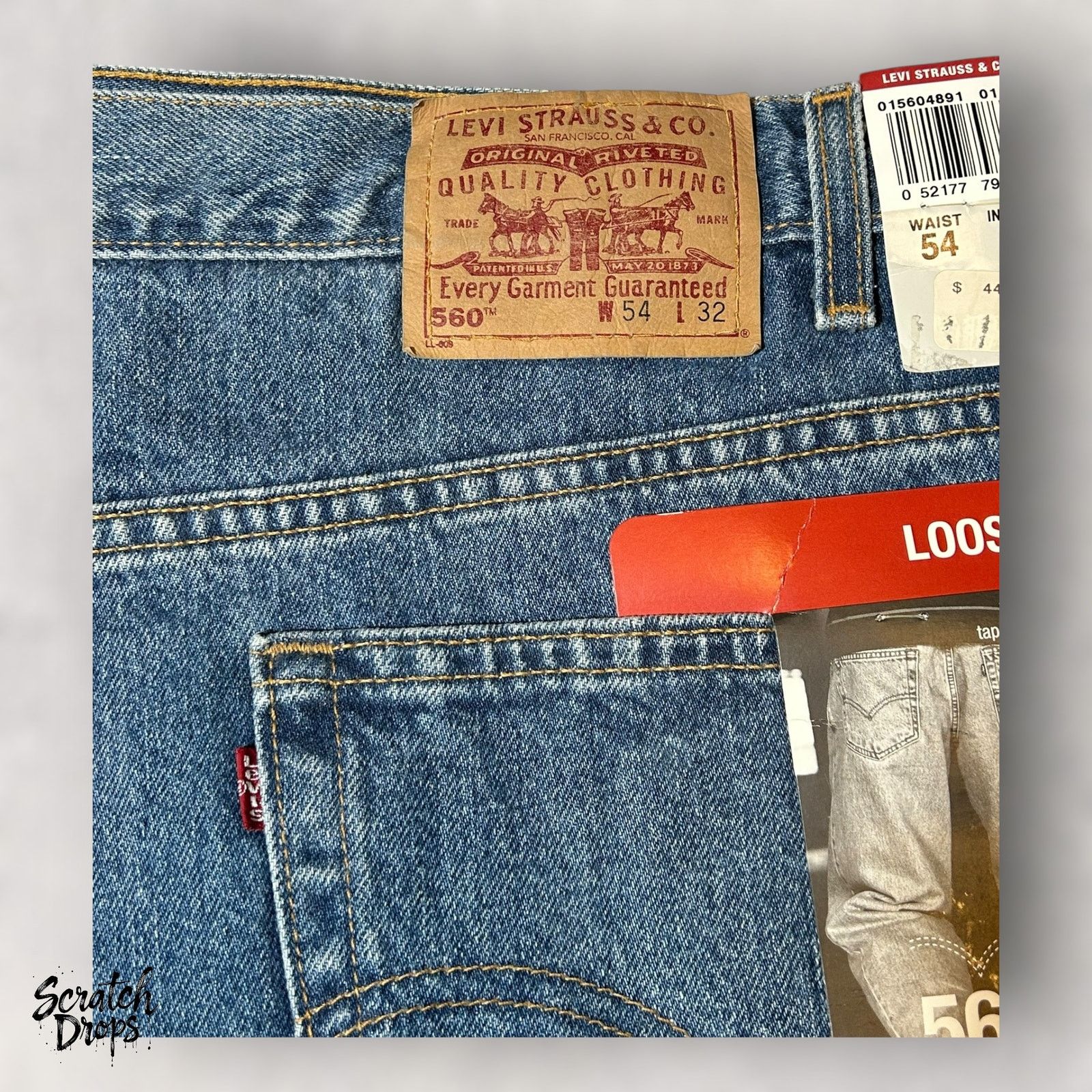 Levi's Levi's Men's 560 Loose Fit Tapered Leg Jeans W54 L32 Classic Size US 38 / EU 54 - 7 Thumbnail