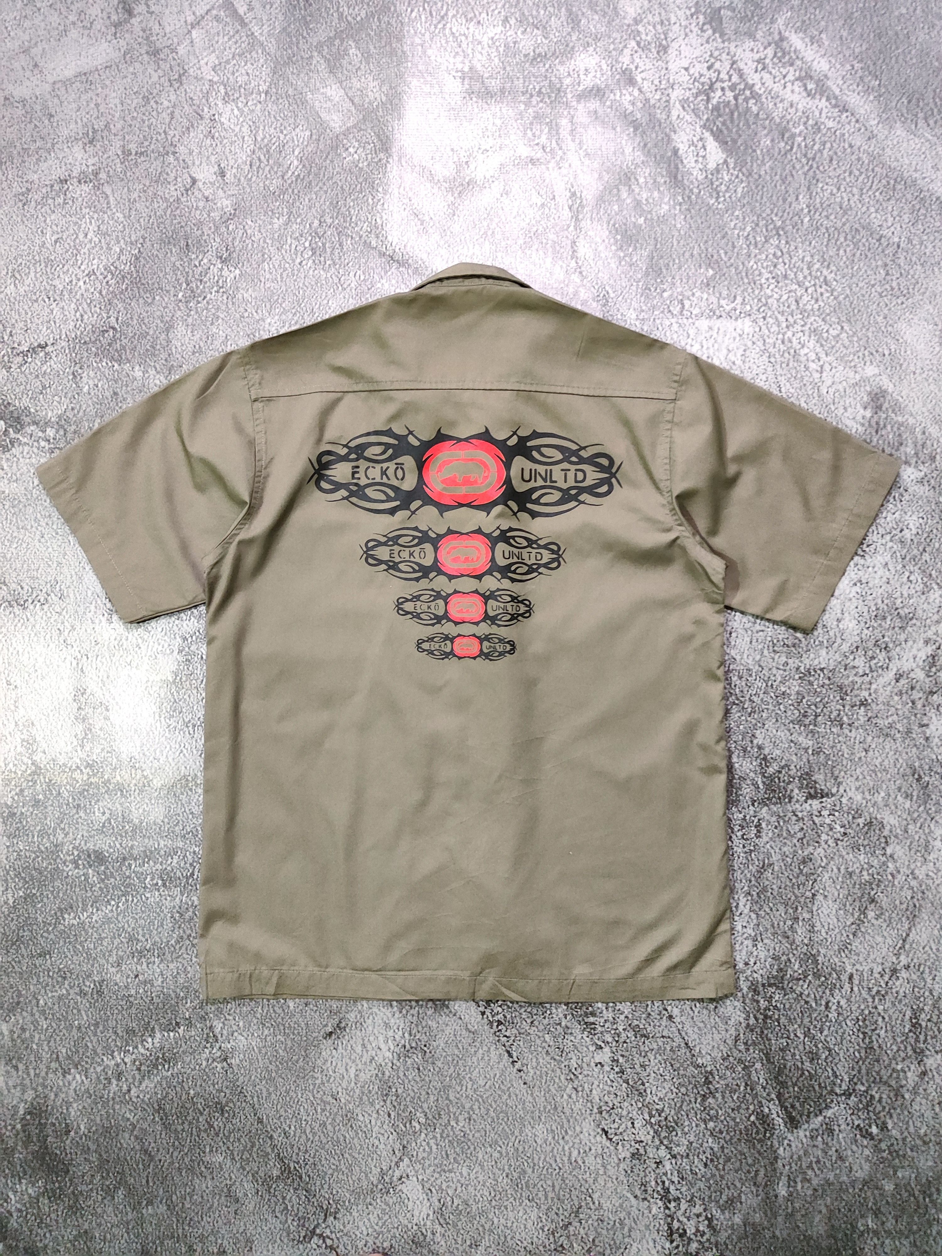 Ecko Unltd. Vintage Y2K Ecko Unltd. Tribal Button Shirt Size US M / EU 48-50 / 2 - 2 Thumbnail