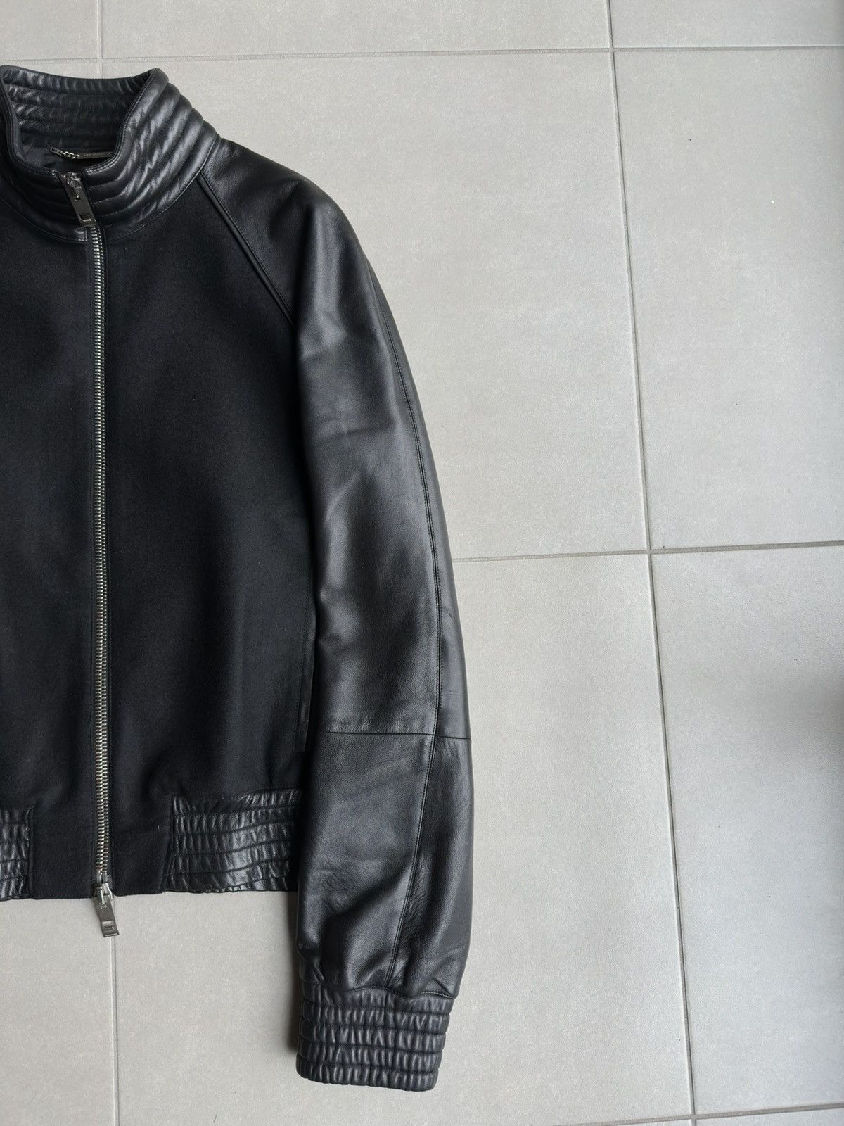 Dior × Hedi Slimane Dior Homme AW04 “VOTC” leather bomber jacket Size US M / EU 48-50 / 2 - 4 Thumbnail
