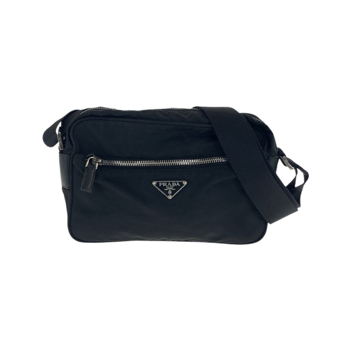 Prada Prada Prada Tessuto Nylon Shoulder Bag Leather Shoulder Bag DUTY FREE for USA Size ONE SIZE - 1 Thumbnail