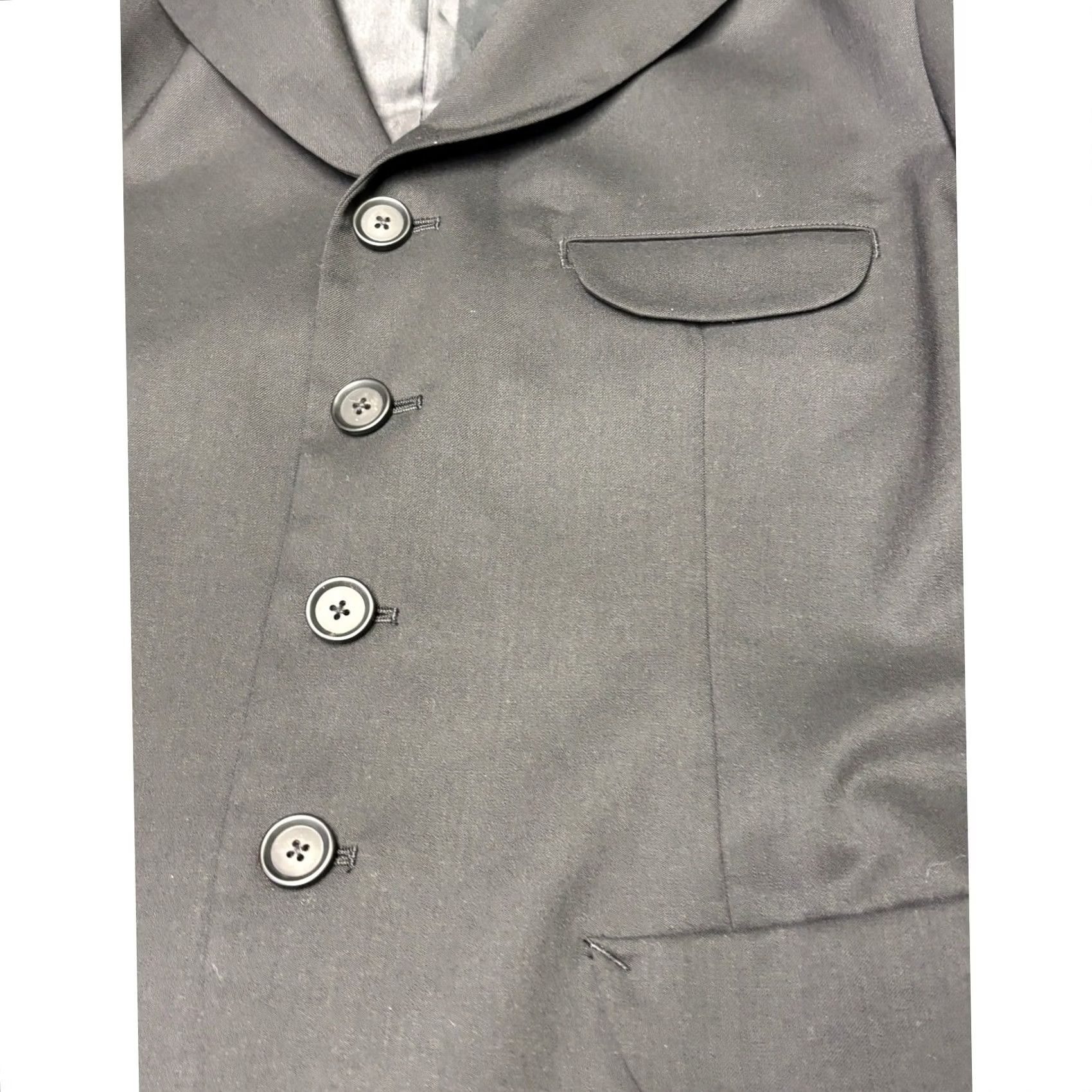 Vintage S'YTE Yohji Yamamoto Blazer Four-Button Wool Blend Black Size 3 Made Japan Mens Jacket Coat Size 40R - 2 Thumbnail