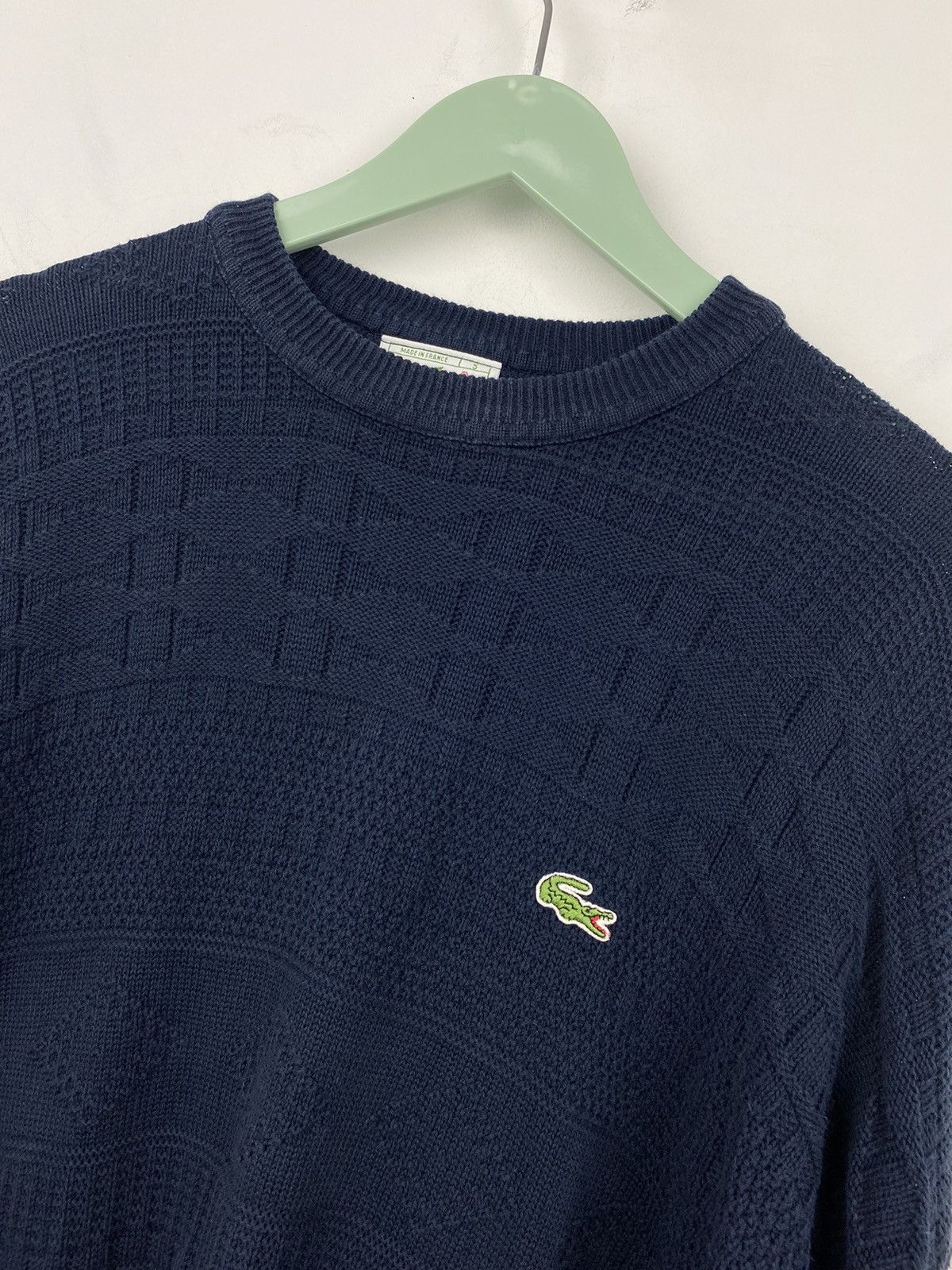 Lacoste Vintage 90s Lacoste Cotton Sweater like Ralph Lauren Y2K Size US XL / EU 56 / 4 - 2 Thumbnail