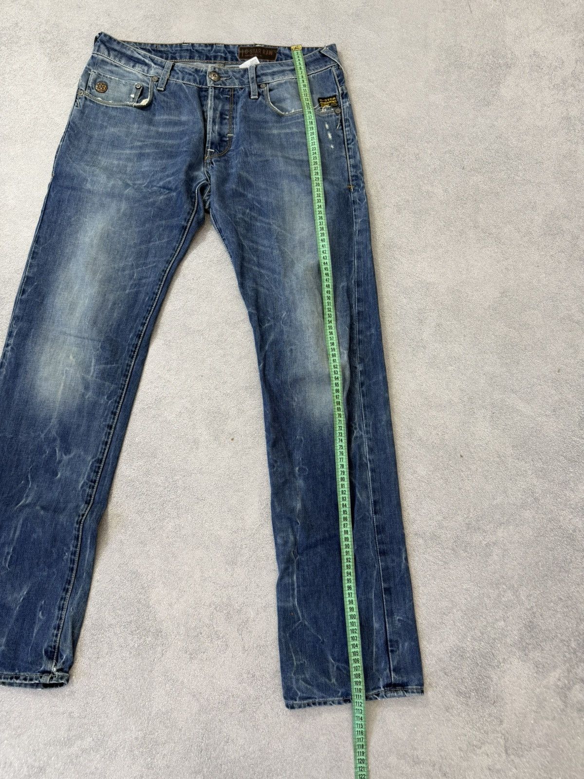 G-Star 00s G Star Tornado Mart Style Buckle Back Washed Denim Jeans Size US 32 / EU 48 - 21 Thumbnail