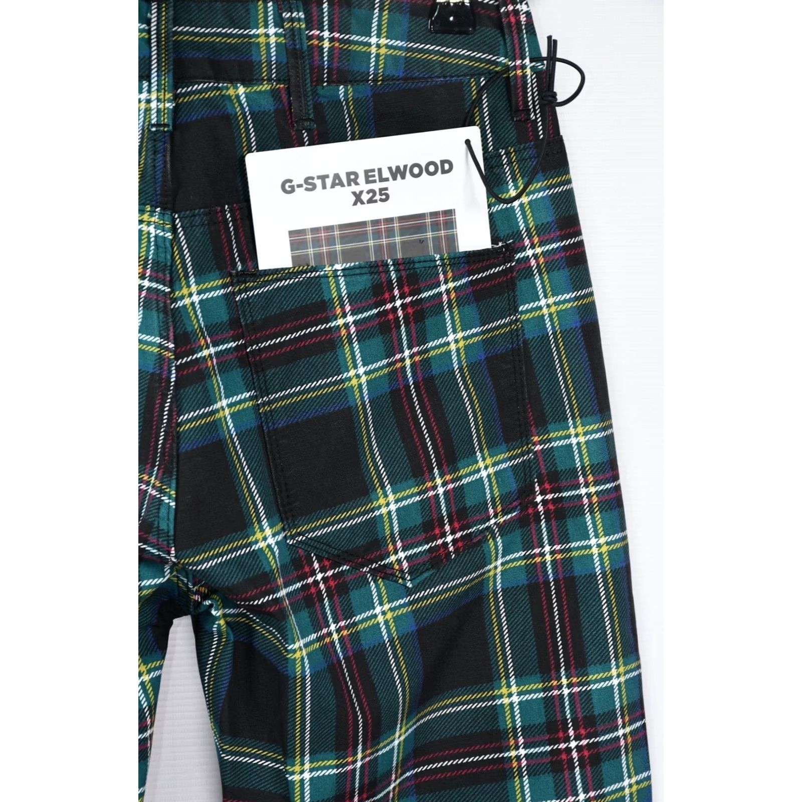 G-Star G-Star Pharrell Williams 5622 3D Mid Boyfriend Royal Stewart Cotton Jeans Blue Check W24 L34 Womens Girls Size ONE SIZE - 7 Thumbnail