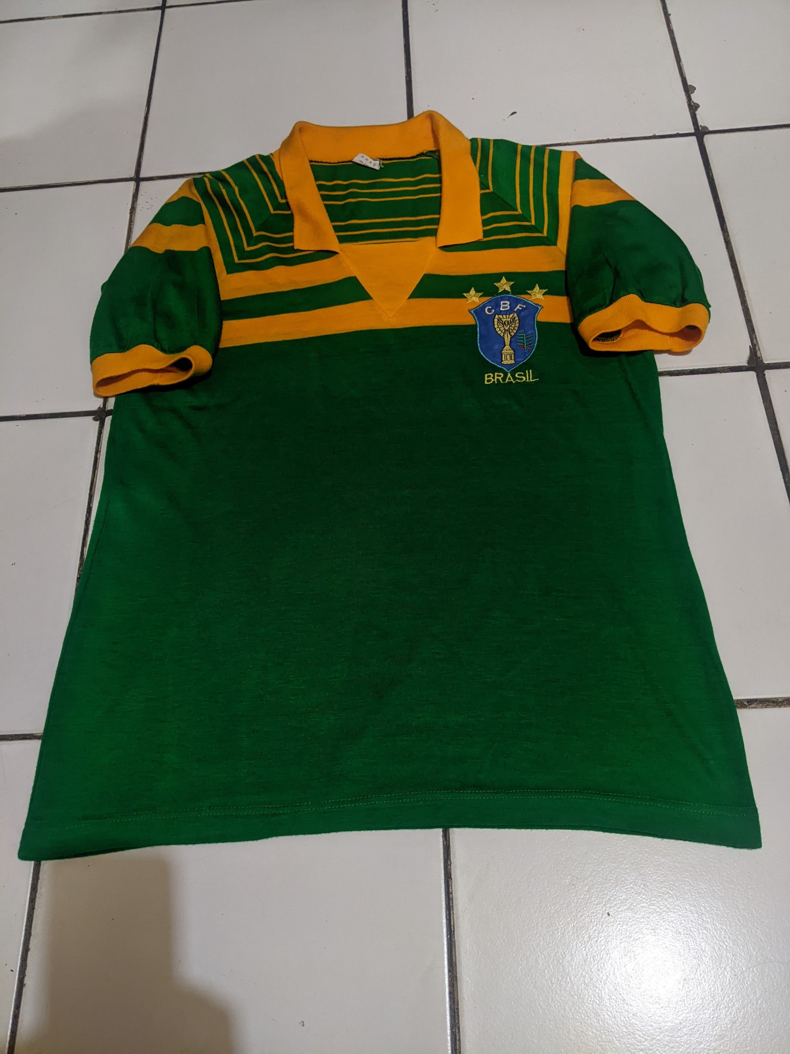 Vintage Brazil cup shirt football shirt. 1984 Olympic games Size US M / EU 48-50 / 2 - 1 Thumbnail