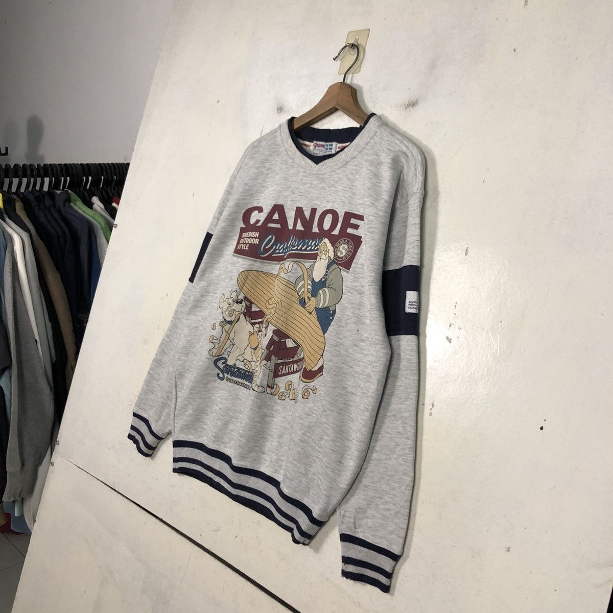 Vintage 📌Vintage 1984 Sweatshirt Santaworld Big Logo Embroidery Size US M / EU 48-50 / 2 - 4 Thumbnail