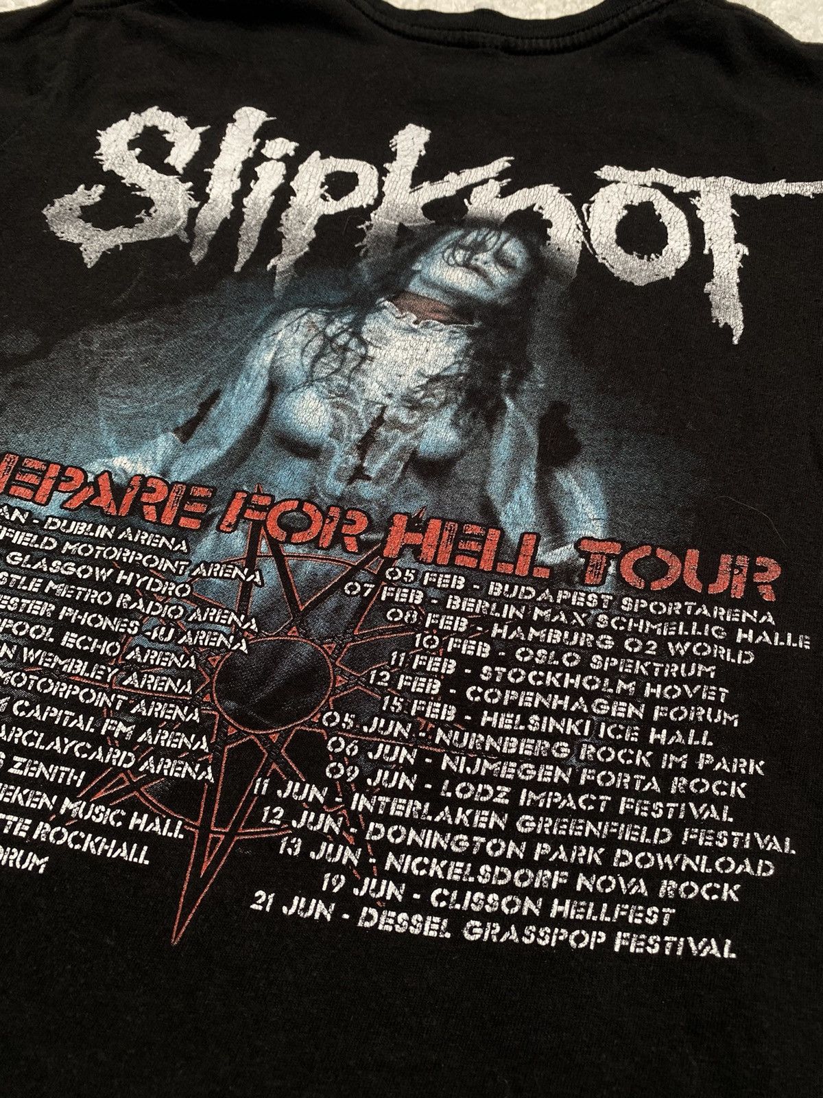Band Tees × Slipknot Slipknot Prepare For Hell Tour Tee Vintage y2k 2014 - 2015 Size US S / EU 44-46 / 1 - 15 Thumbnail