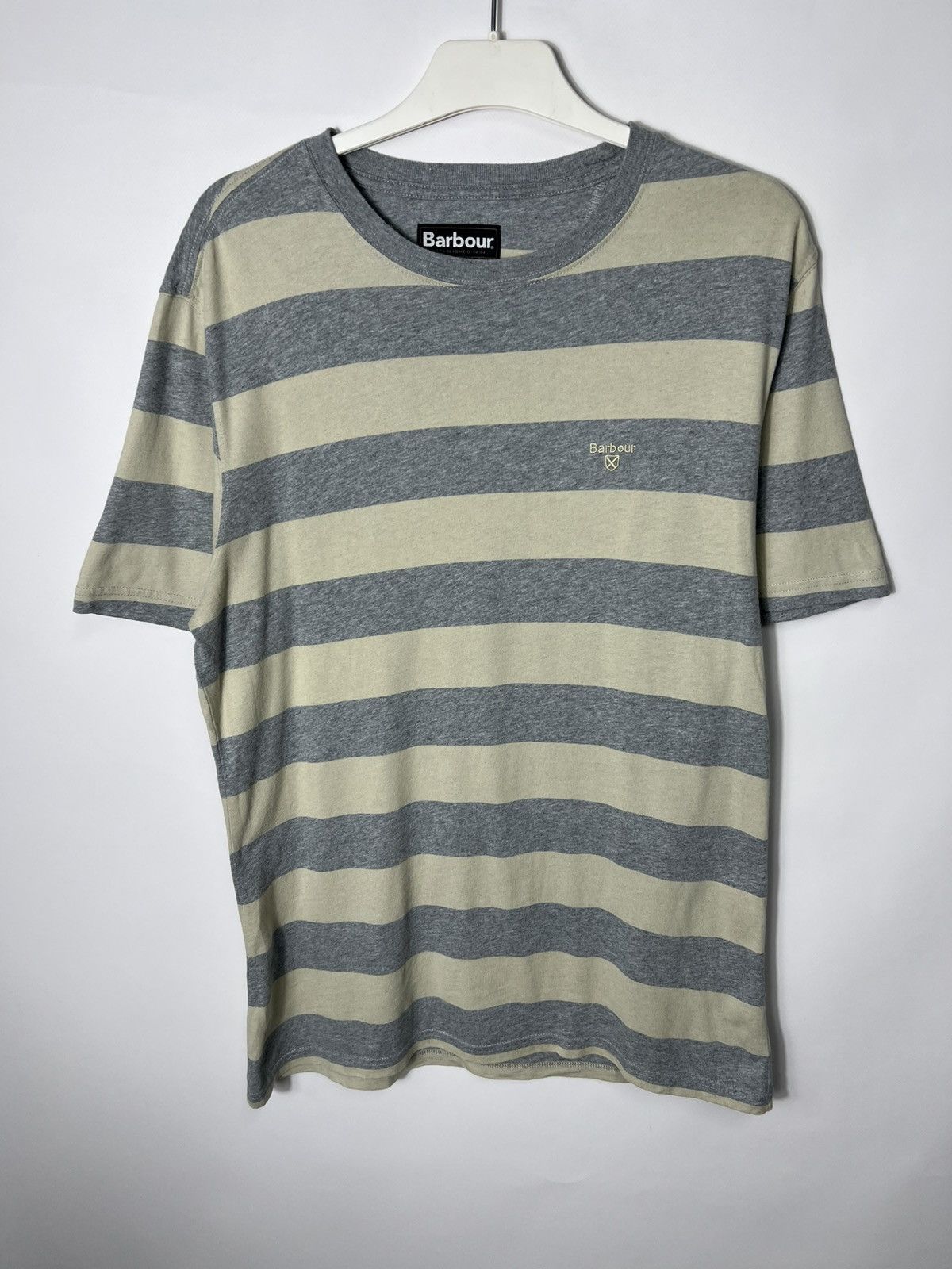 Barbour Vintage streetwear designer Barbour Striped T-shirt Size US L / EU 52-54 / 3 - 1 Thumbnail