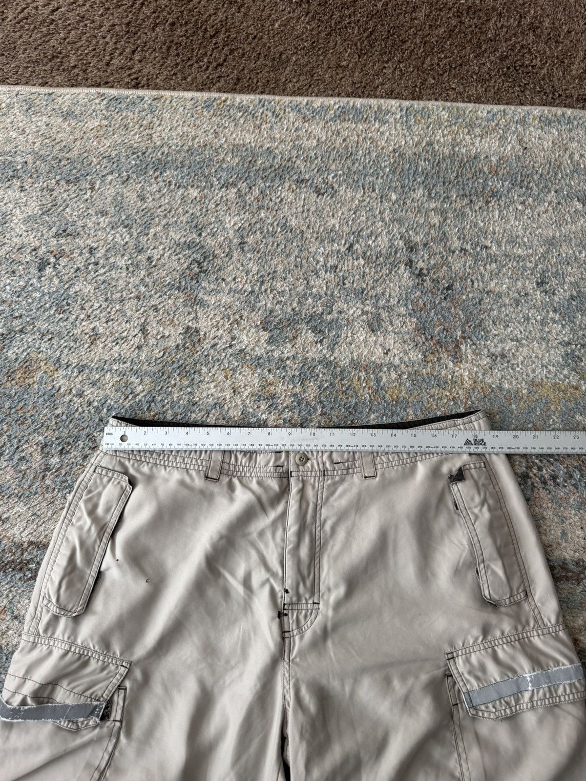 Gap VTG Gap Rave Parachute Cargo Pants 38 Tan Distressed Faded Size US 38 / EU 54 - 7 Thumbnail