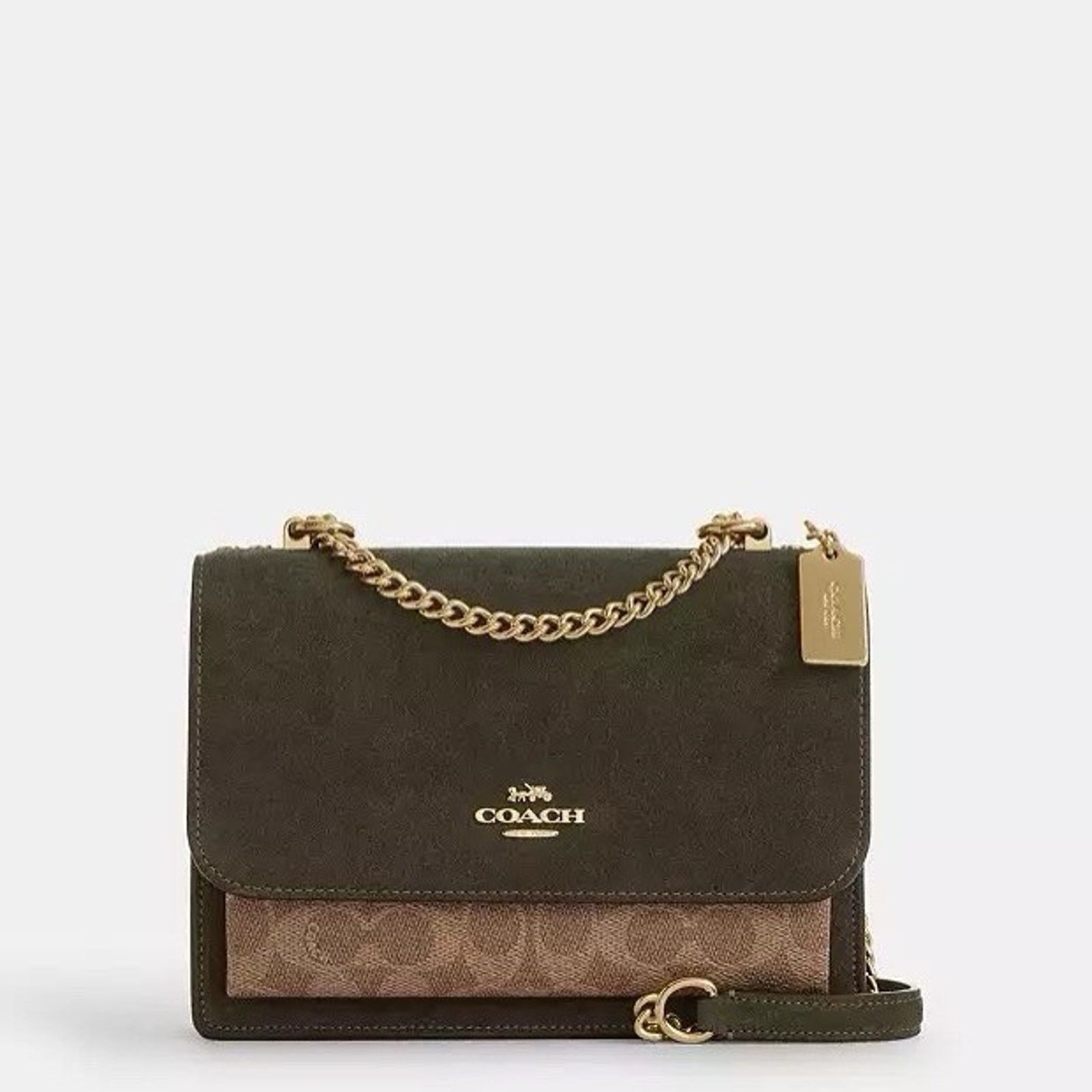 Coach NWT Coach Klare Crossbody Bag Army Green/Tan CCC70 Size ONE SIZE - 9 Thumbnail