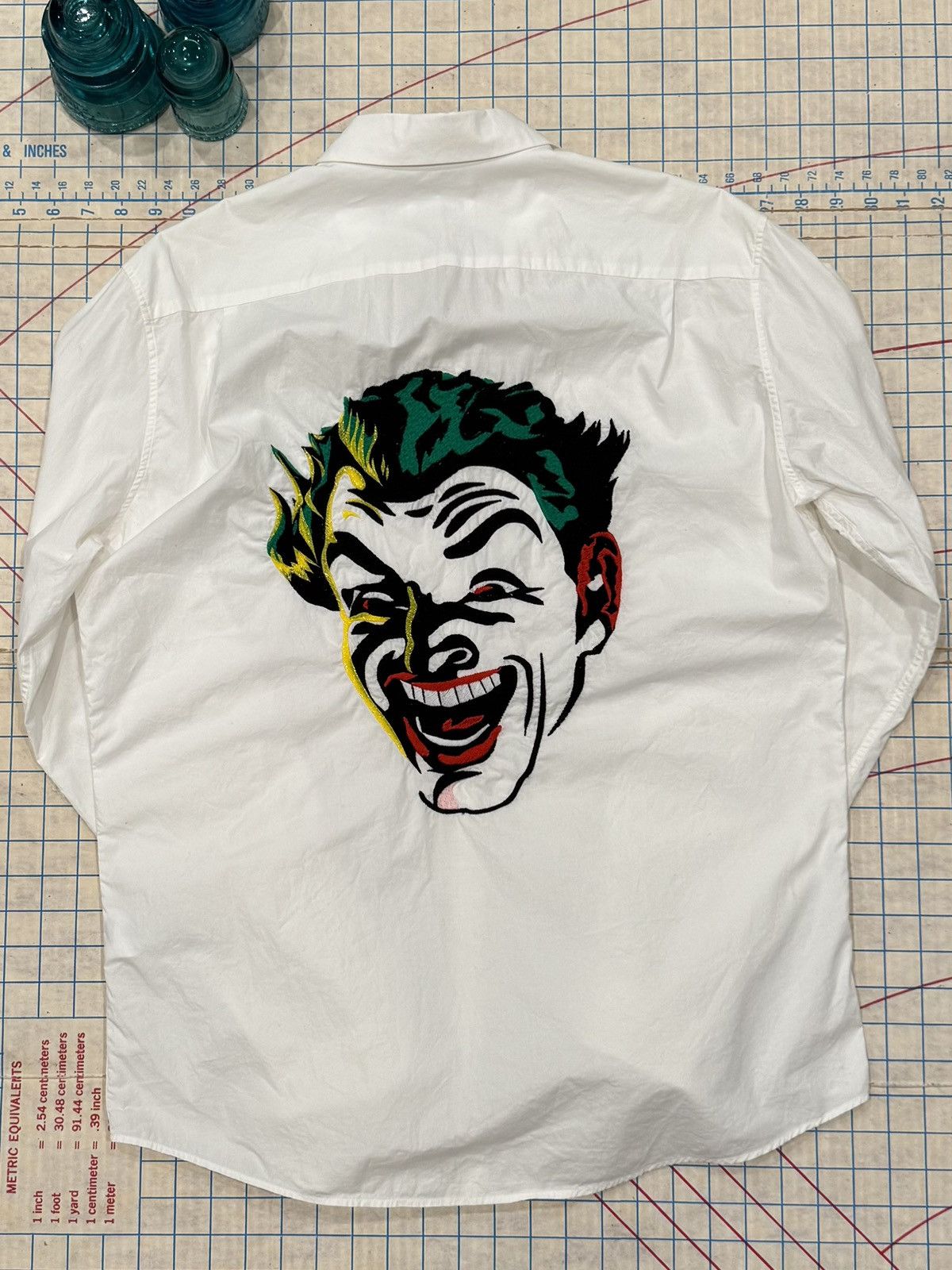 Iceberg Iceberg Batman The Joker Embroidered Button Up Shirt XL Whit Size US XL / EU 56 / 4 - 2 Thumbnail