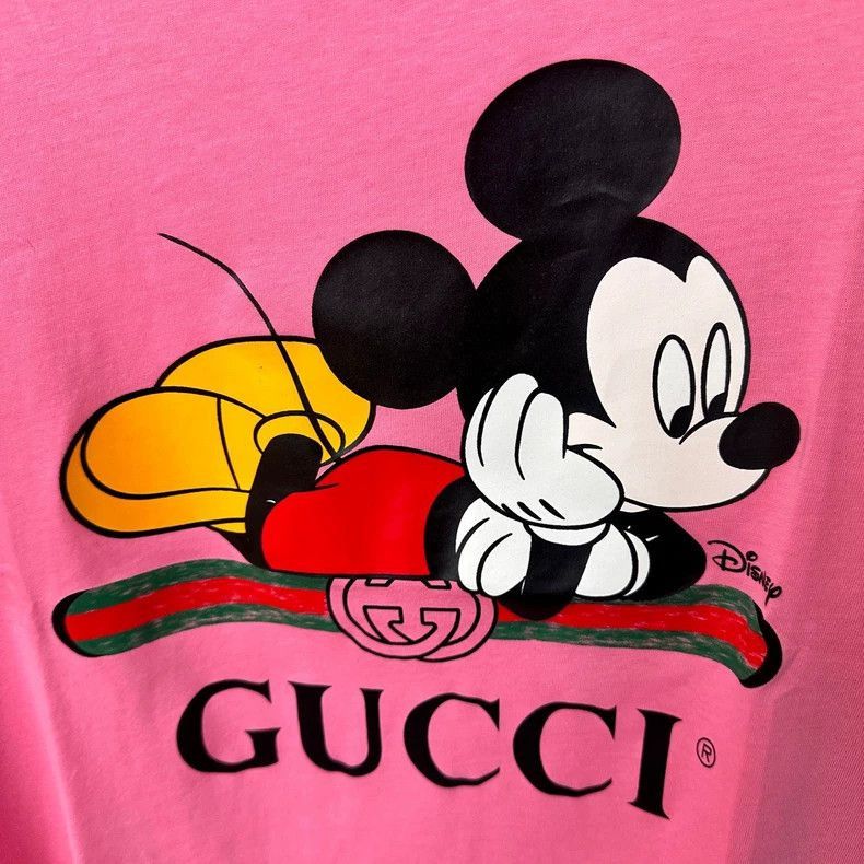Gucci Gucci Disney Pink Mickey Mouse TShirt-2505 Size S / US 4 / IT 40 - 3 Thumbnail