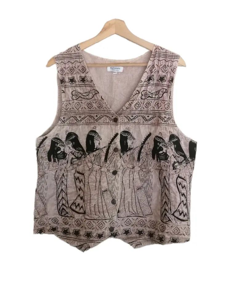 Vintage Vintage Vest Eptemete Embroidery Yarn Contains Some Rayon Size US M / EU 48-50 / 2 - 3 Thumbnail