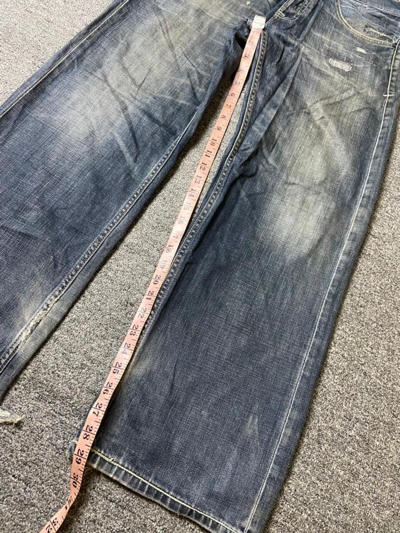 Evisu 🔥Vintage EVISU & PUMA Distressed Denim Jeans 🔥 (135) Size US 34 / EU 50 - 10 Thumbnail