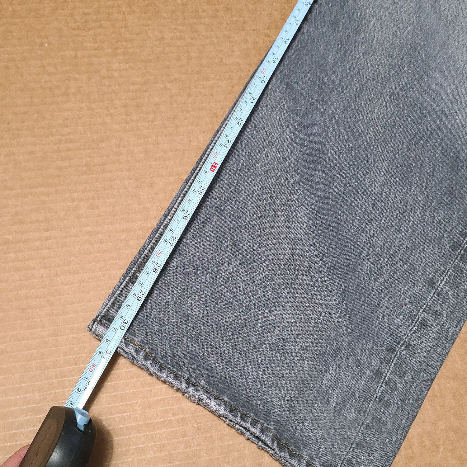 Beams Japan × Levi's Relaxed Fit Japan Selvedge Grey Jeans 34W Limited Edition Size US 34 / EU 50 - 14 Thumbnail