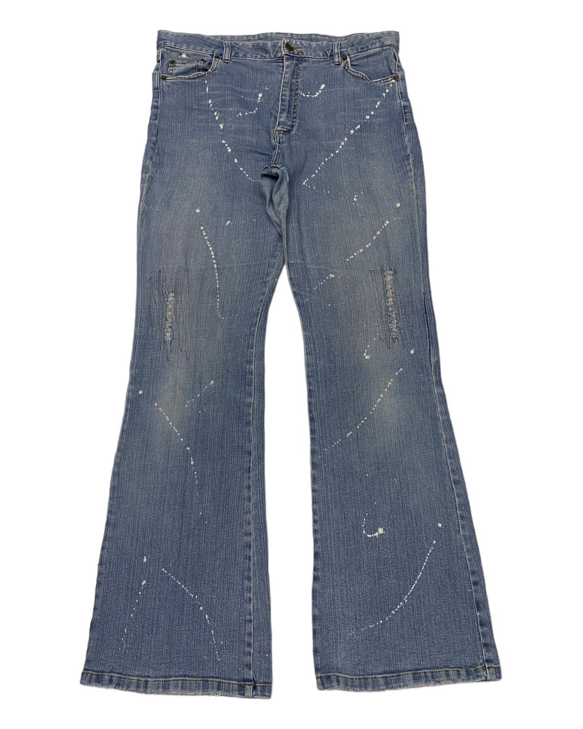 If Six Was Nine × Tornado Mart 🔥TORNADO MART JAPAN FLARE DISTRESSED DENIM CUSTOM MADE Size US 34 / EU 50 - 7 Thumbnail