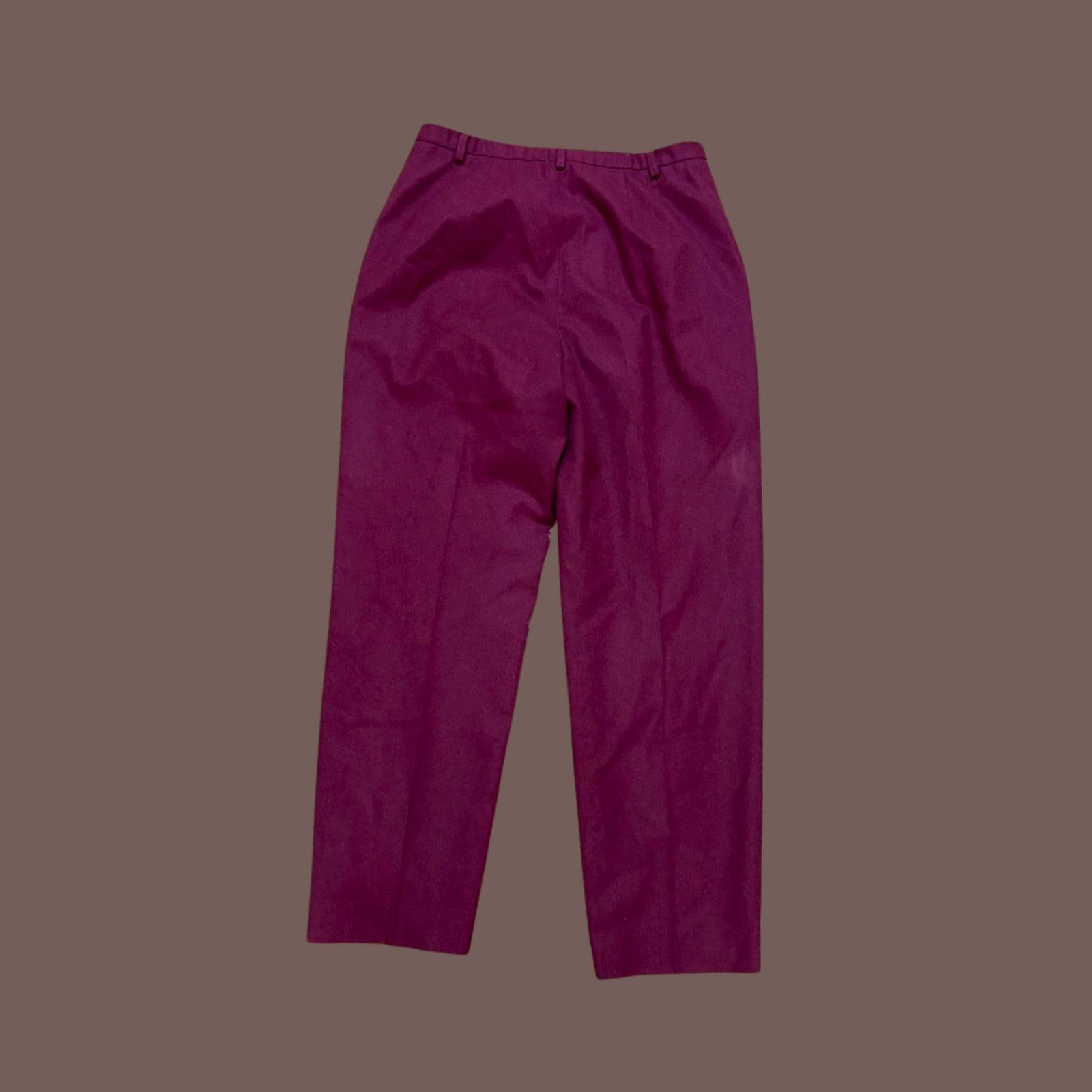 Pendleton VTG Pendleton Burgundy 100% Virgin Wool Trousers Sz 14 Size 36" / US 14 / IT 50 - 2 Thumbnail