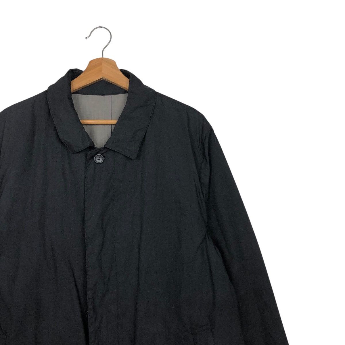 Japanese Brand 📌Iconic Black Junmen Long Jacket Duck Canvas Chore Worker Size US L / EU 52-54 / 3 - 8 Thumbnail