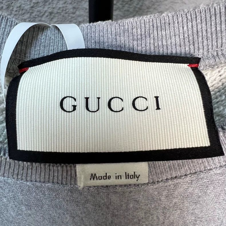Gucci Gucci Gray chest belt round-neck pullover sweatshirt 2501-N Size US M / EU 48-50 / 2 - 3 Thumbnail