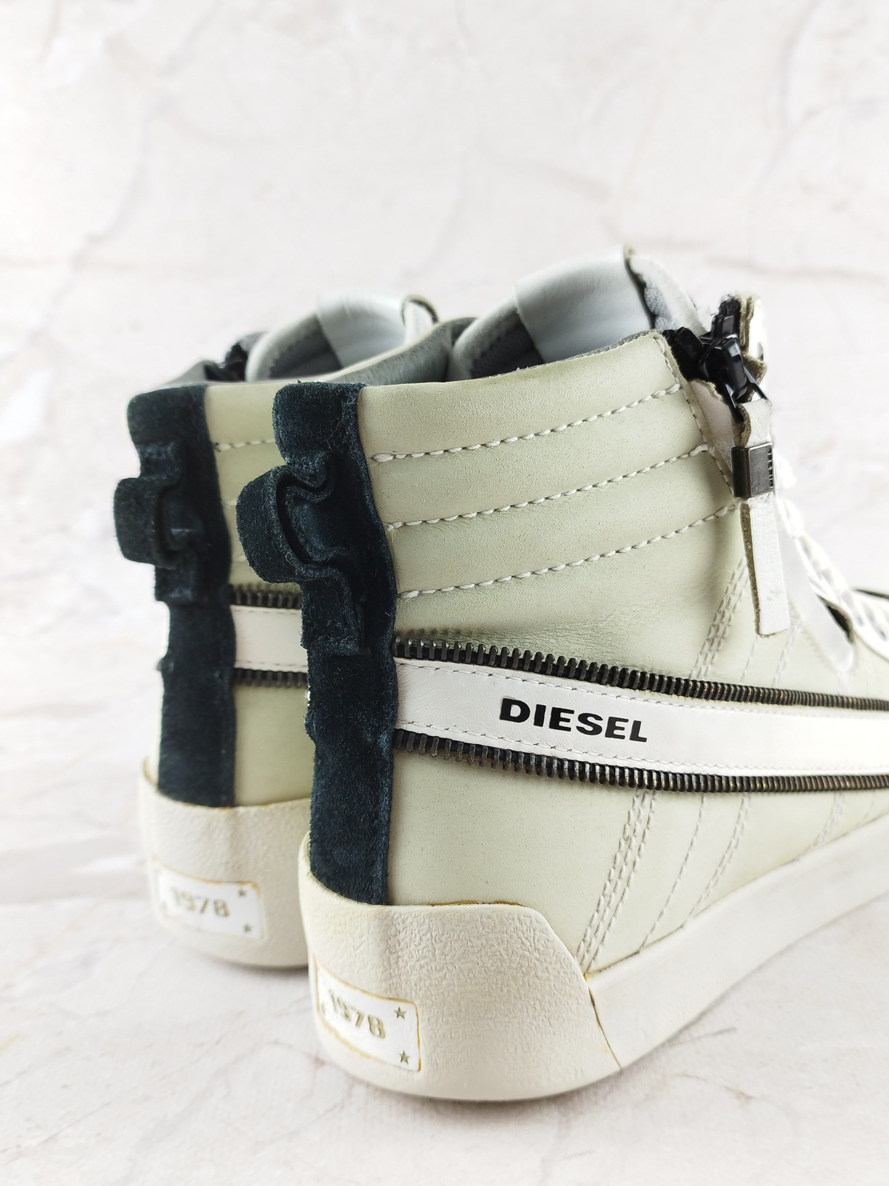 Diesel Diesel D-string High Trainers leather side zip Size US 9 / EU 42 - 3 Thumbnail