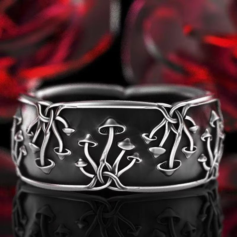 Jewelry Small Mushroom Ring Size ONE SIZE - 1 Thumbnail