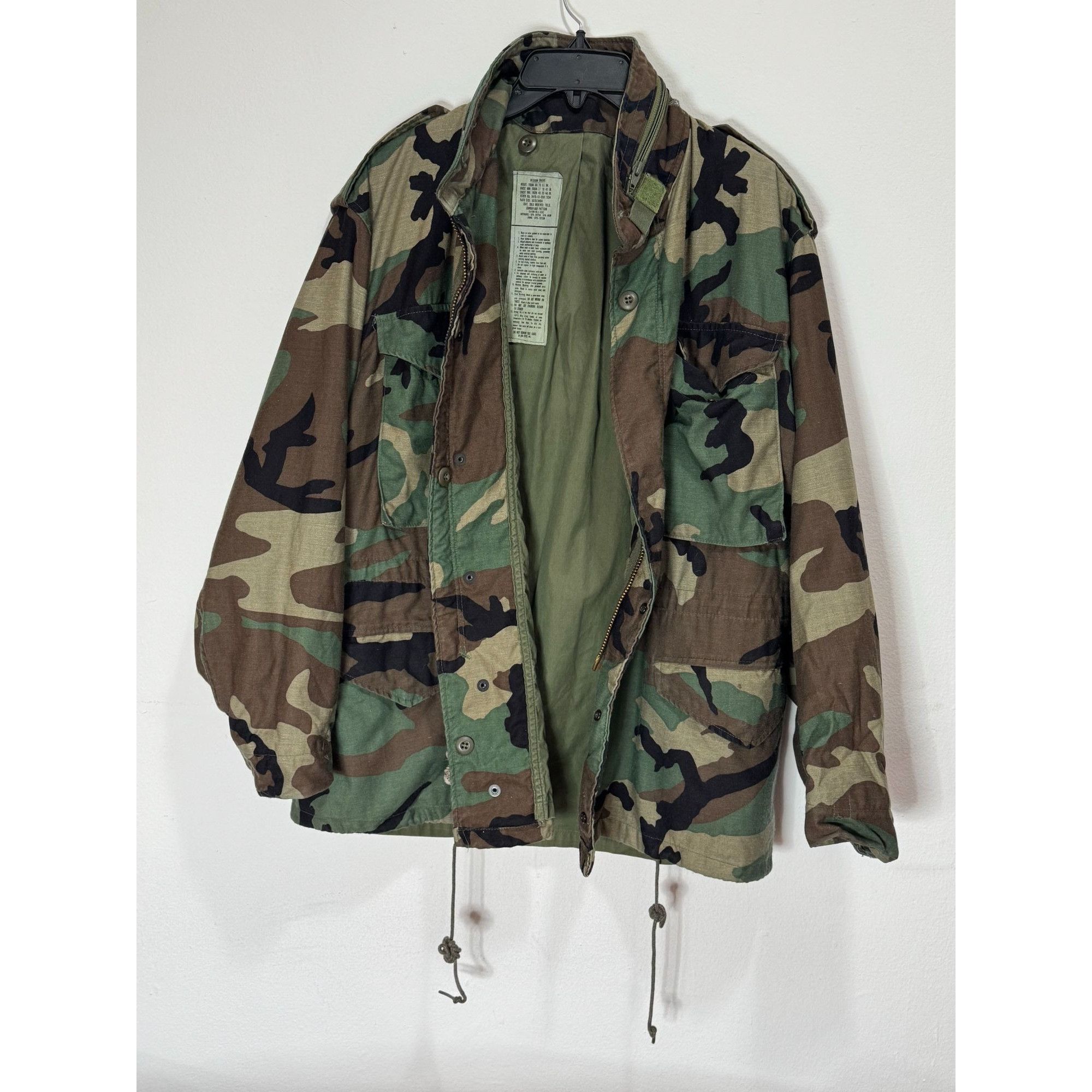 Vintage Vintage US Army Military Camouflage Cold Weather Coat Field Size US M / EU 48-50 / 2 - 6 Thumbnail