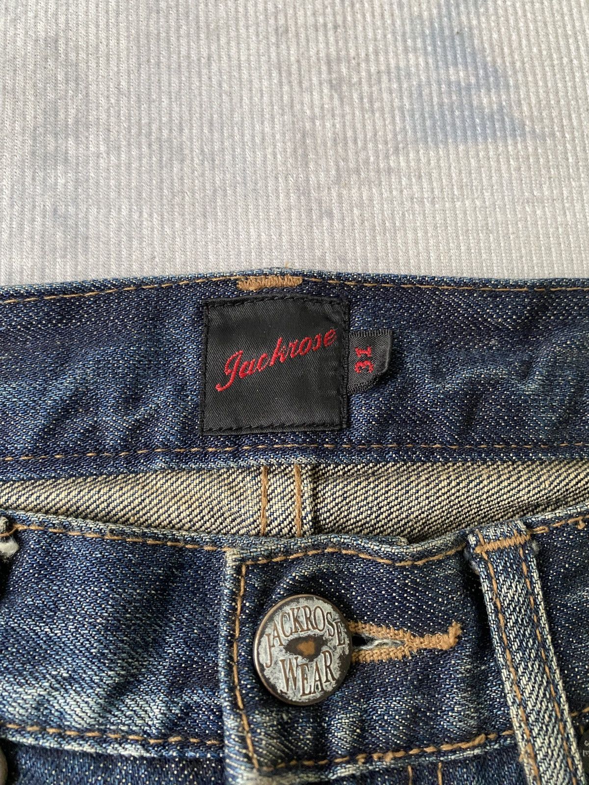 JACKROSE Jack Rose Japan Blue Faded Rusty Claw Marks Denim Size US 32 / EU 48 - 21 Thumbnail